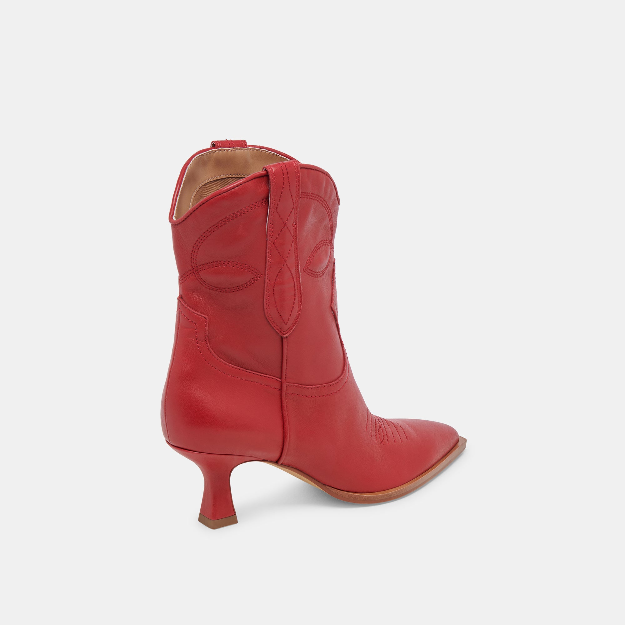 Red Leather Angel Booties for Babies - Soft & Comfortable First Walkers - Perfect for Newborn Photoshoots, Christenings, and Special Occasions