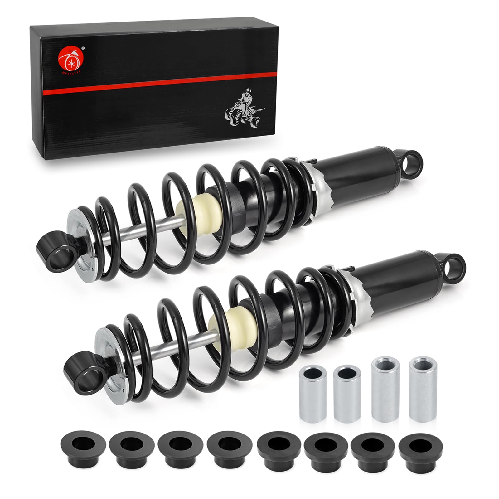 Polaris Sportsman 400 450 500 570 600 700 800 Rear Strut Shocks Absorber Kit (2005-2018) - Heavy Duty Suspension Upgrade for Off-Road ATV & UTV Adventures