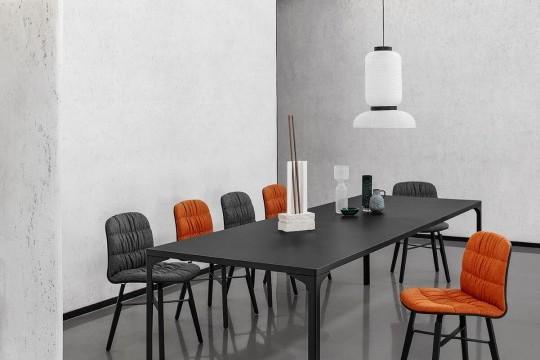Midj Armando Modern Dining Table - Solid Wood Kitchen Table for 6 - Perfect for Family Dinners & Entertaining Guests
