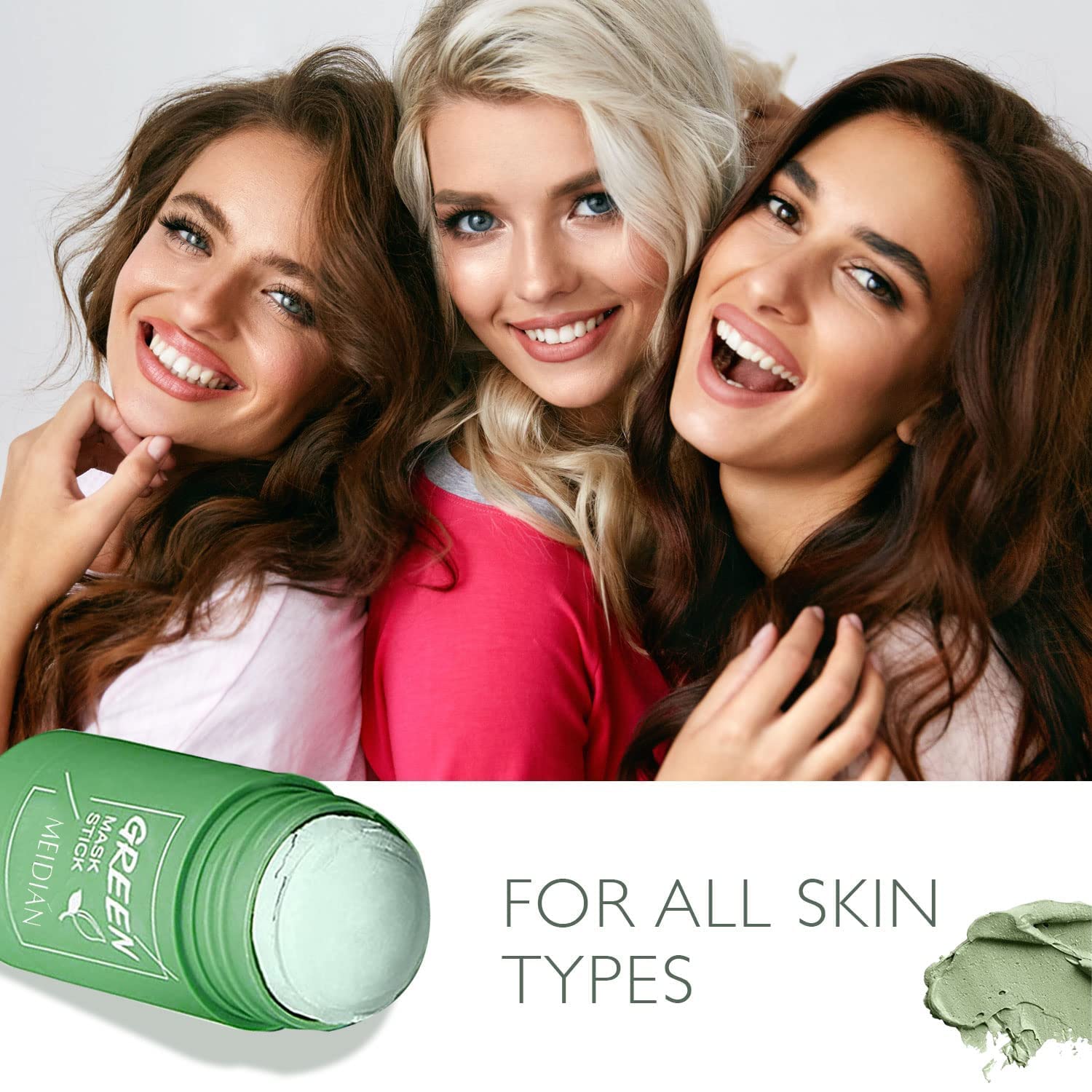 Green Tea Cleansing Mask Stick for Face - Blackhead & Whitehead Remover, Oil Control & Anti-Acne Treatment - Natural Green Mask Stick for Men & Women | Perfect for Daily Skincare Routine & Deep Pore Cleansing