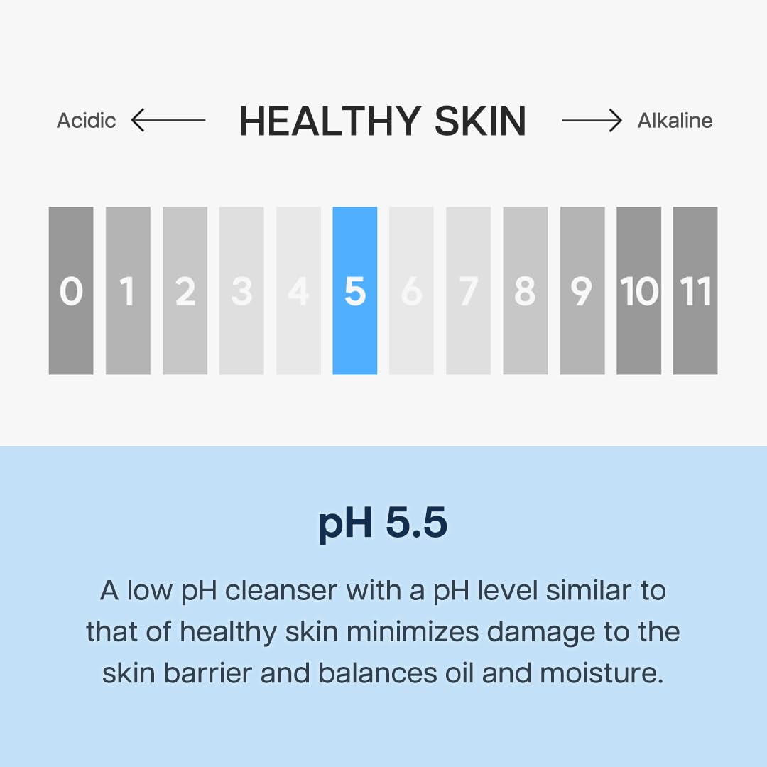 ROVECTIN Hydrating pH Balanced Cleanser for Sensitive Skin - Vegan Korean Skincare for Daily Face Wash