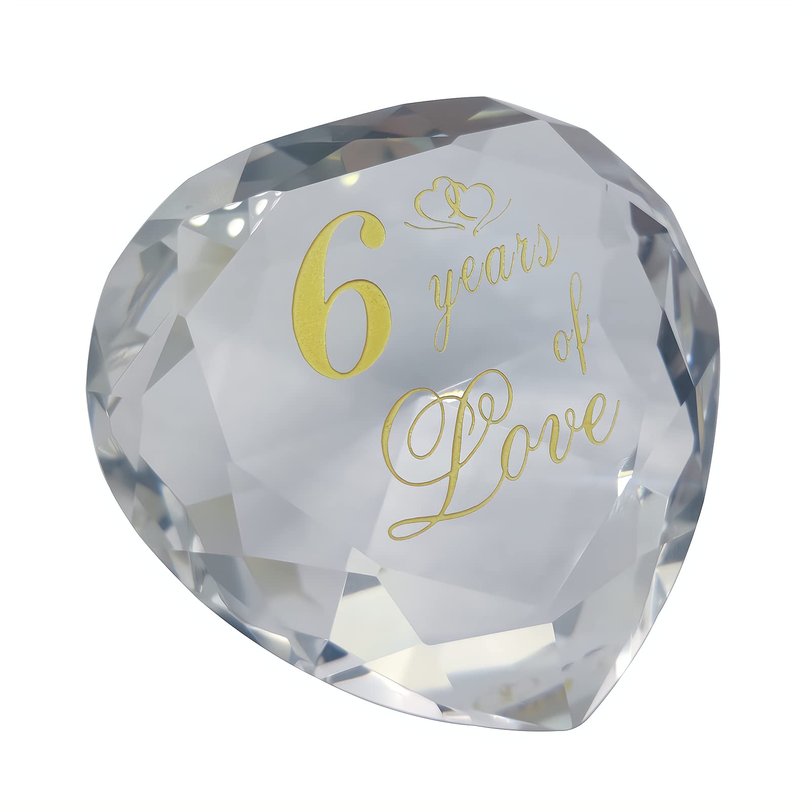 6th Anniversary Crystal Gifts for Couples - Romantic Wedding & Valentine's Day Presents for Husband, Wife, Boyfriend or Girlfriend | Perfect for Anniversaries, Engagements & Special Occasions
