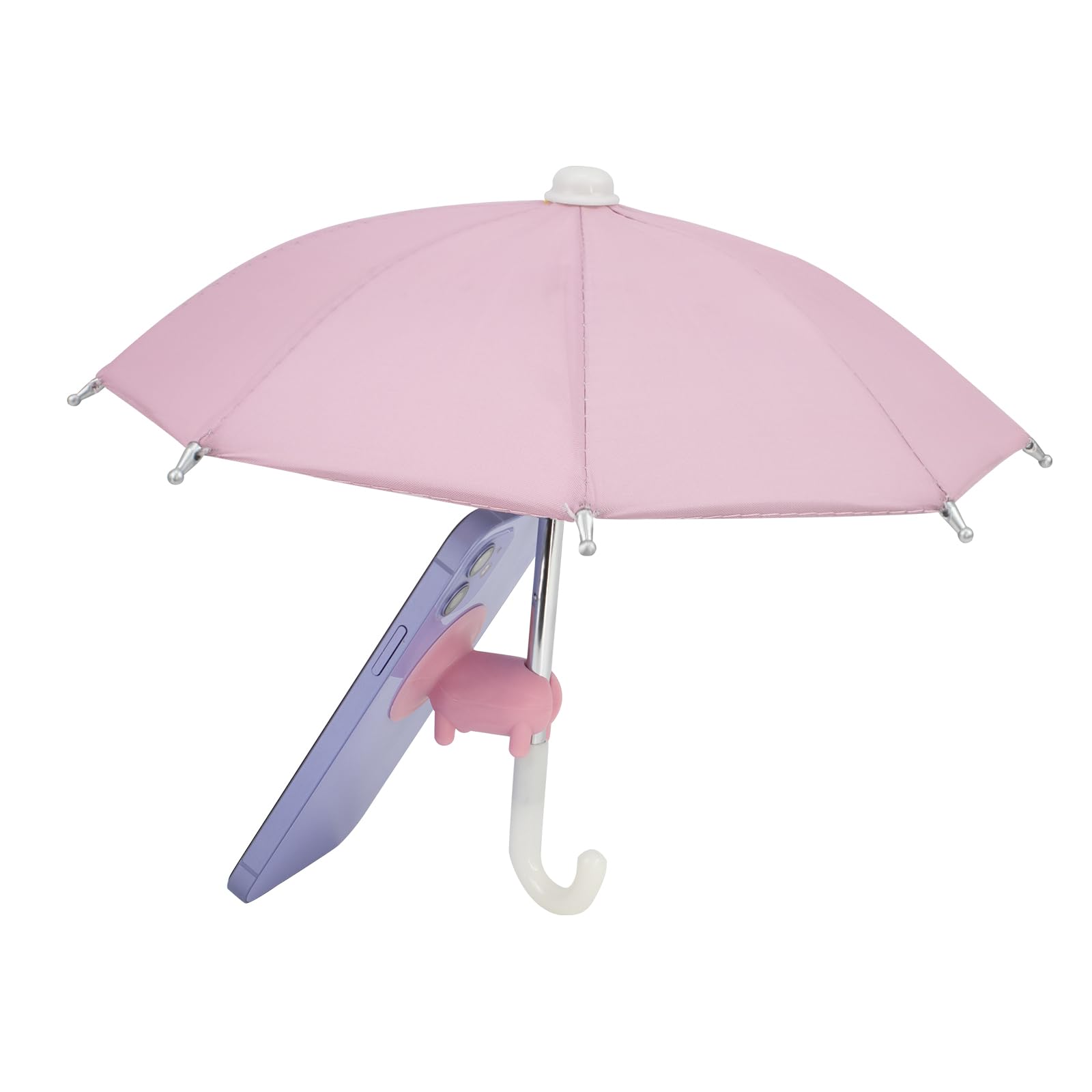 Phone Sun Shade with Suction Cup Stand - Anti-Glare Sun Shield & Phone Holder for Outdoor Use - Blocks Reflections for Better Screen Visibility - Perfect for Beach, Poolside, and Summer Activities (Pink)