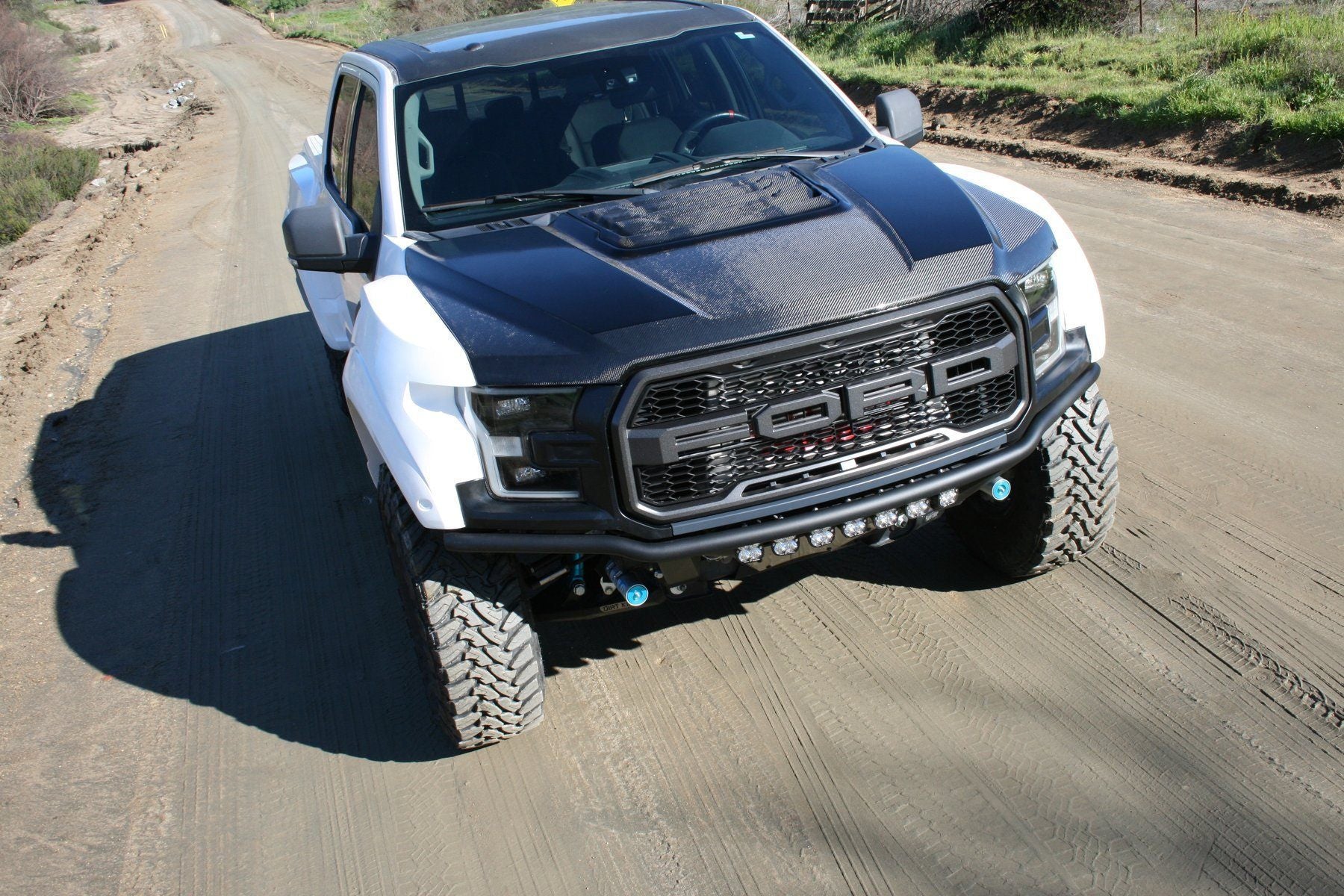 2017-2019 Ford Raptor OEM Style Hood Replacement - Durable Fiberglass Construction for Off-Road & Street Use - Perfect for Truck Enthusiasts & Performance Upgrades