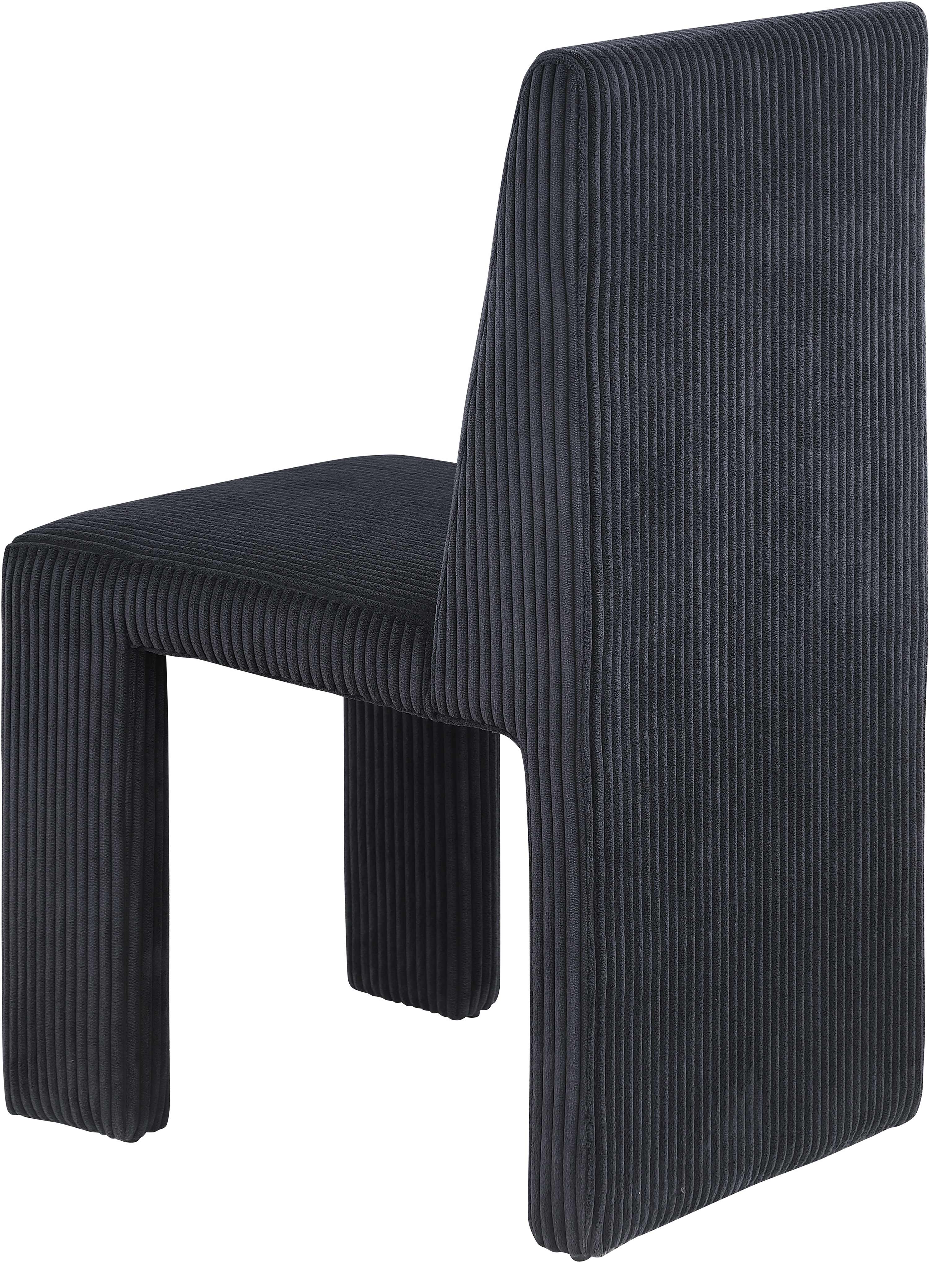 Premium Benson Microsuede Corduroy Fabric Dining Chair - Comfortable Modern Upholstered Seat for Kitchen, Dining Room & Office - Home & Commercial Use