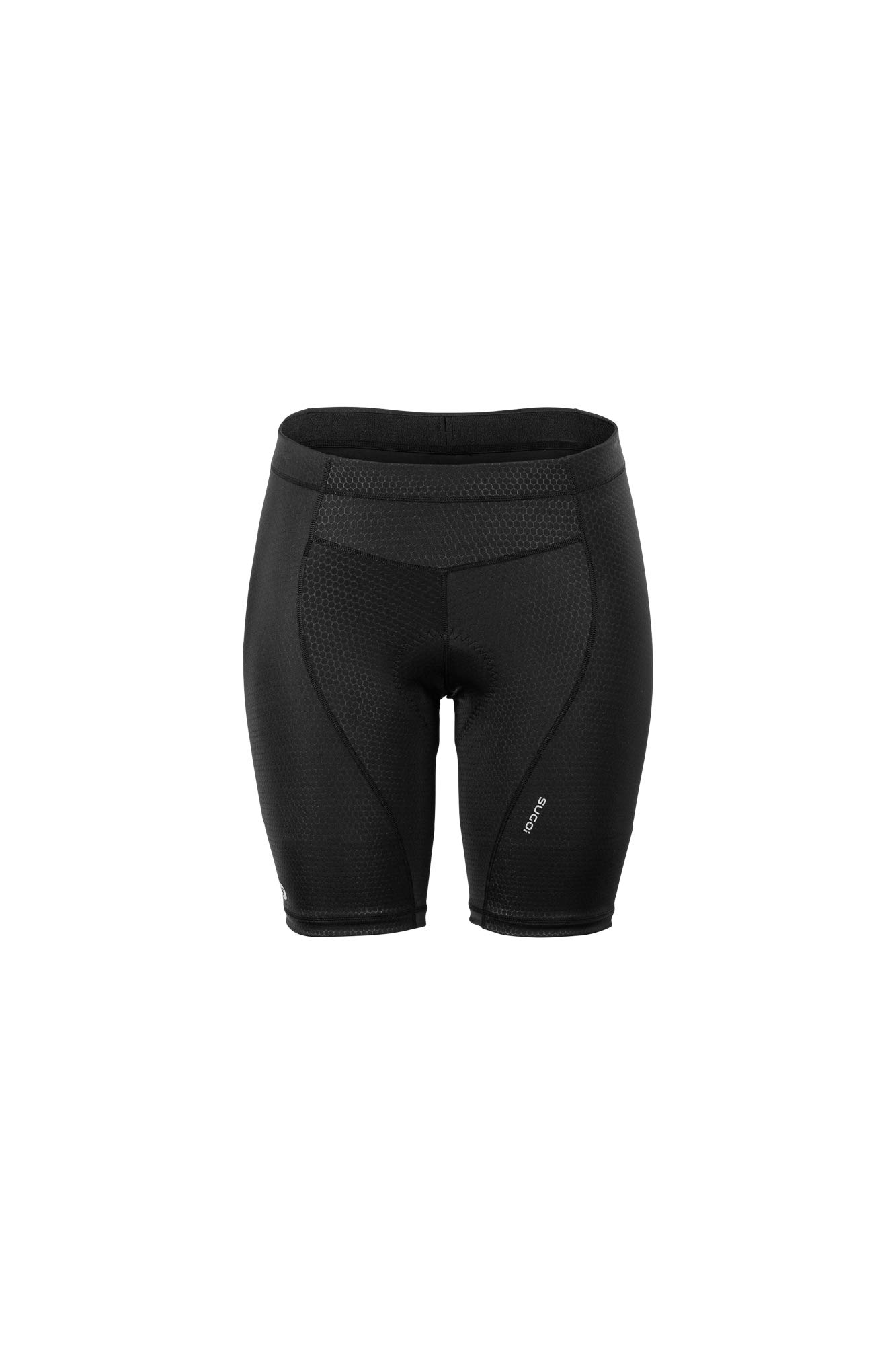 SUGOi Women's Essence Running Shorts - Breathable High Waist Athletic Shorts for Women, Black, X-Large - Perfect for Gym, Yoga & Outdoor Workouts