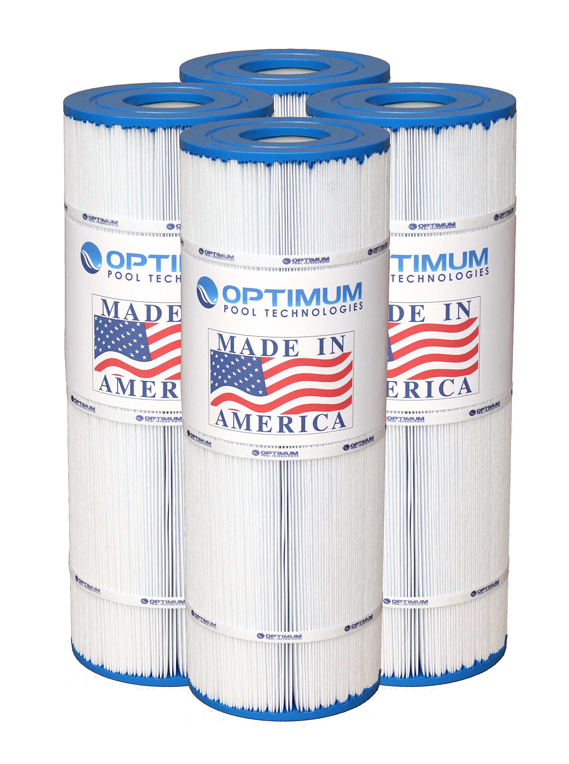 Optimum Pool Technologies® 4-Pack Pool Filter Cartridges - Compatible with Swim Clear C3020, C3025, C3030 & Super Star Clear C3000, C3000S - 325 SQ.FT Replacement Filters for Clean Swimming Pool Water - Perfect for Residential & Commercial Pool Maintenance