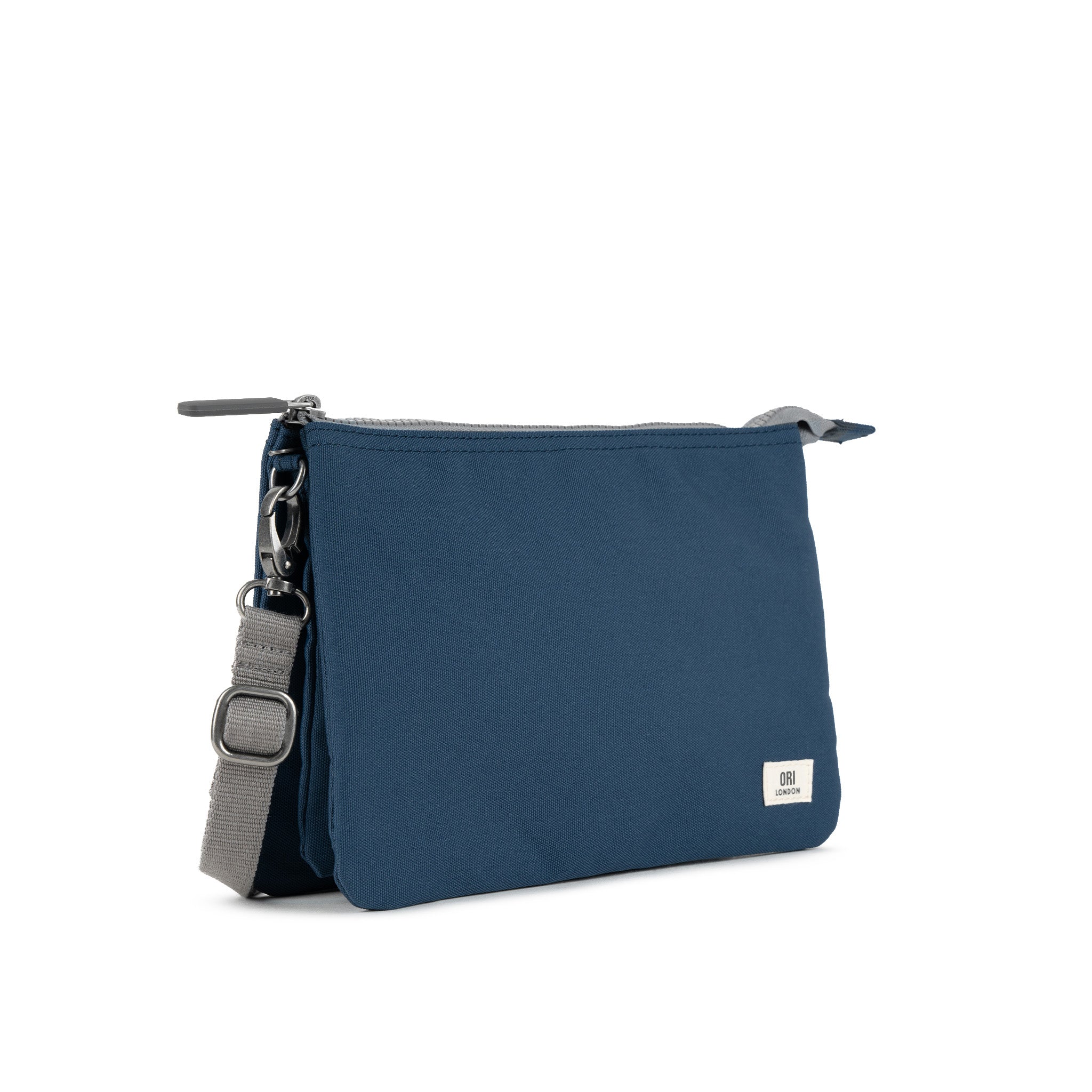 Carnaby XL Crossbody Bag - Deep Blue Recycled Canvas Purse for Women - Stylish & Eco-Friendly Handbag for Daily Use, Travel & Shopping