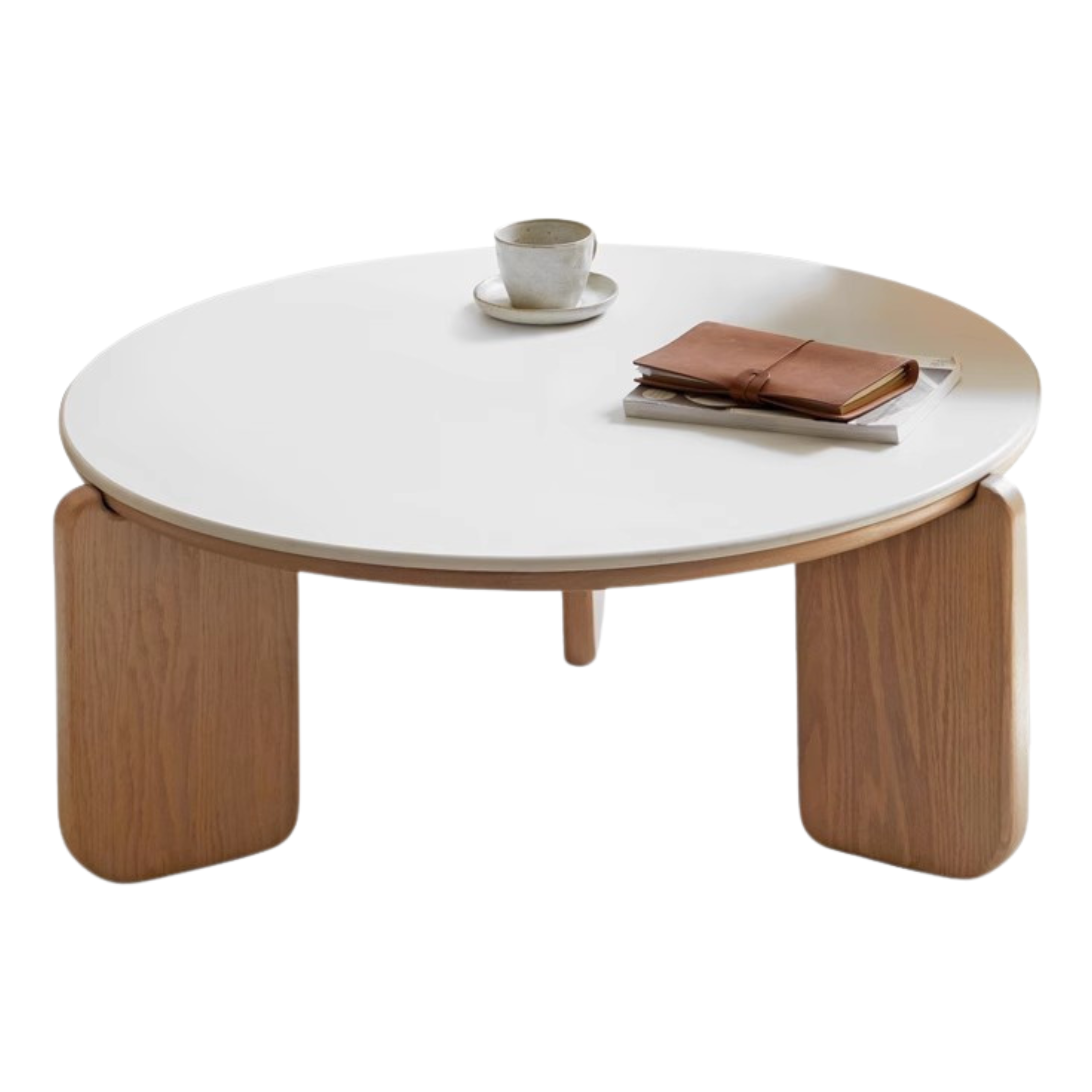 out of stock 31.5x31.5x13.8 inch / 80x80x35сm / washed white color / ash coffee table (ivory white)