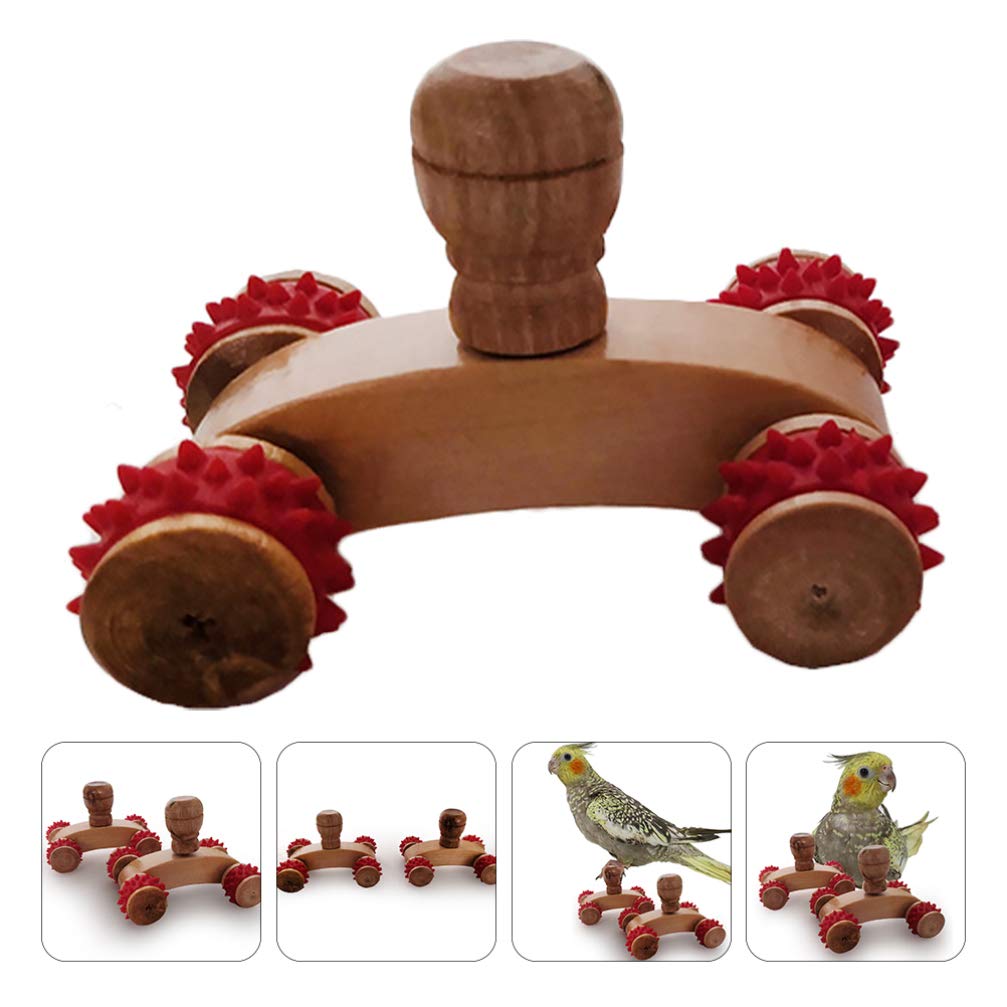 Balacoo Parrot Skateboard Toy - Interactive Roller Skate for Parakeets, Conures & Small Birds - Fun Educational Puzzle & Desktop Accessory - Perfect for Pet Training & Playtime (Bird Supplies & Pet Toys)