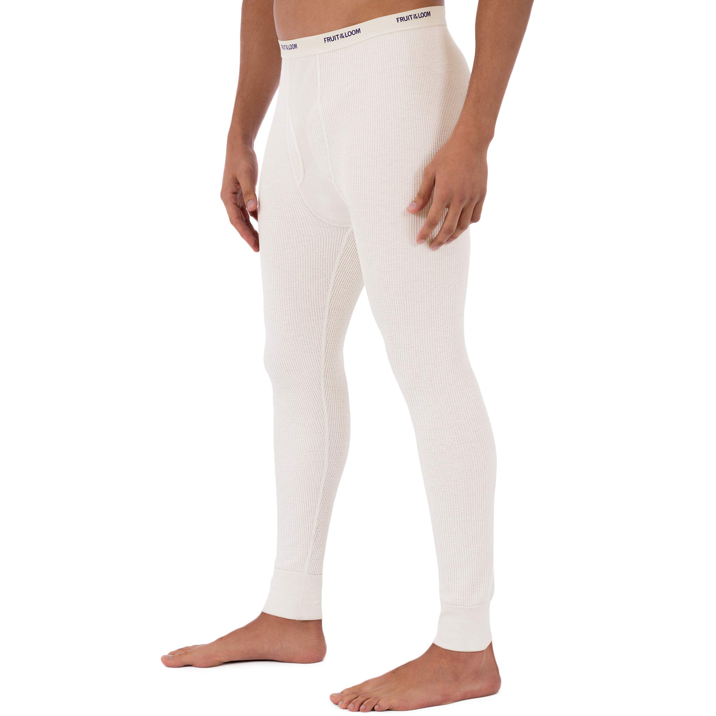 Fruit of the Loom Men's Classic Midweight Waffle Thermal Underwear Pants - Warm Winter Base Layer for Outdoor Activities & Cold Weather Comfort