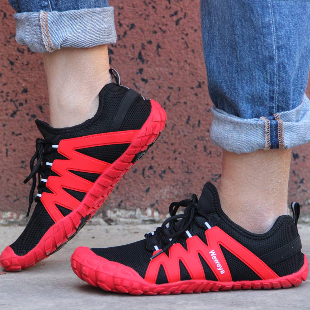 Weweya Barefoot Shoes for Men - Minimalist Running & Cross Training Shoes | Lightweight, Flexible & Comfortable for Gym, Trail & Everyday Wear