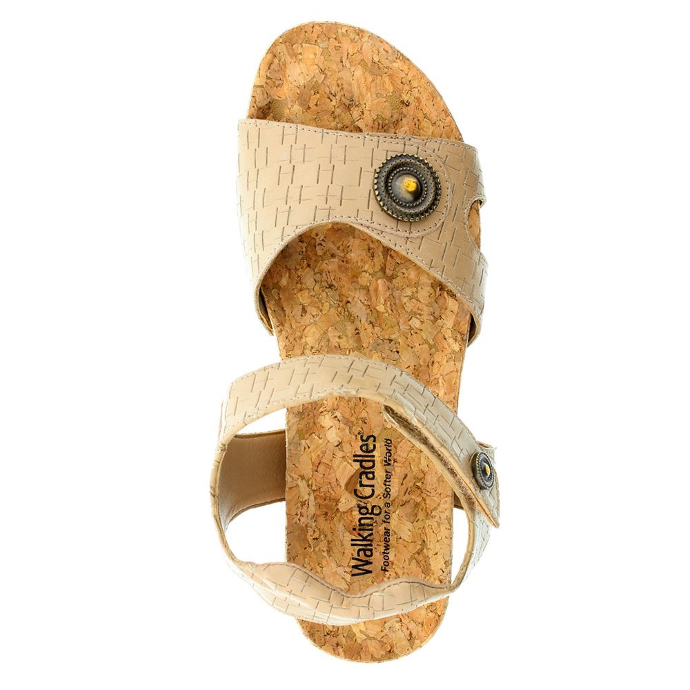 Walking Cradles Pickens Women's Comfortable Strappy Sandals - Perfect for Walking, Travel & Summer Outfits