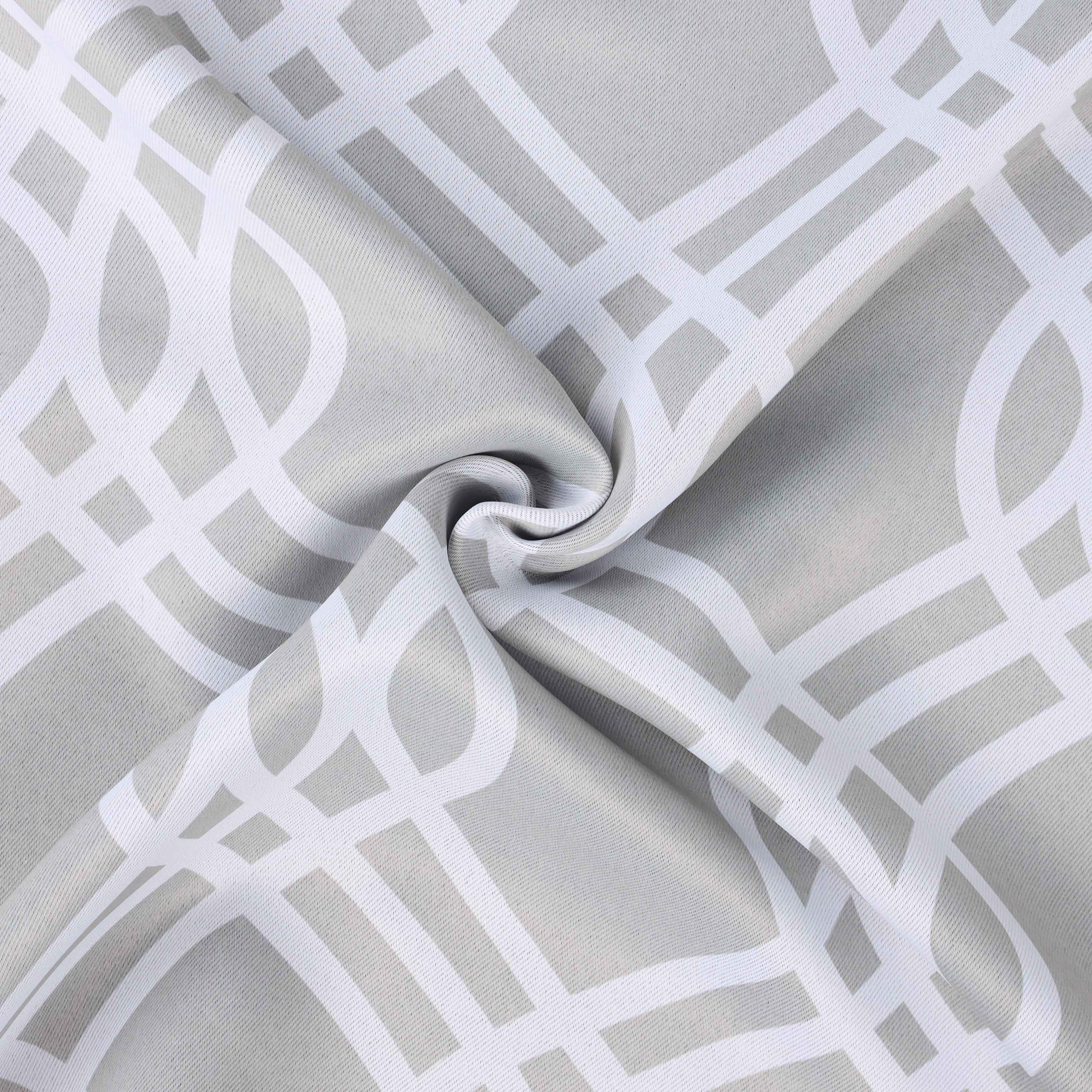 Washable Blackout Curtains with Ribbon Trellis Design - Room Darkening Window Treatment for Bedroom & Living Room - Thermal Insulated Drapes for Better Sleep and Energy Efficiency