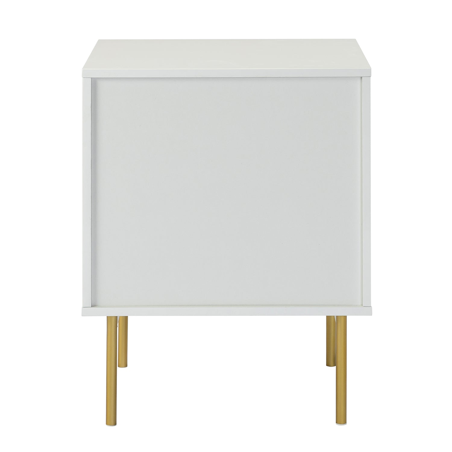 Modern Nightstand with Two Drawers - Nahuel Bedside Table with Optional Styles for Bedroom, Living Room & Guest Room - Sturdy Wooden End Table with Storage for Home Decor
