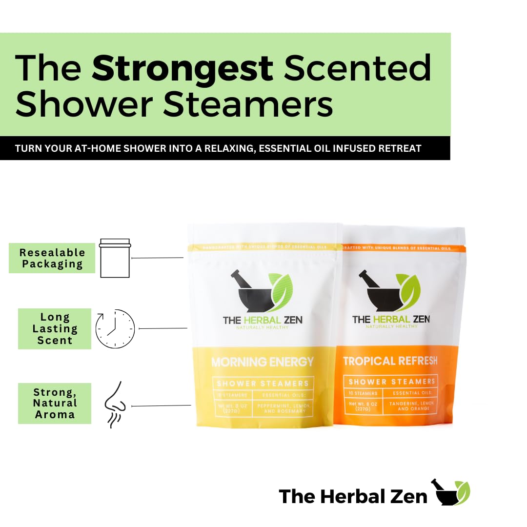 Aromatherapy Shower Steamers Gift Set - USA Made Relaxing Lavender & Eucalyptus Shower Bombs for Women - Perfect for Stress Relief, Spa Nights & Birthday Gifts