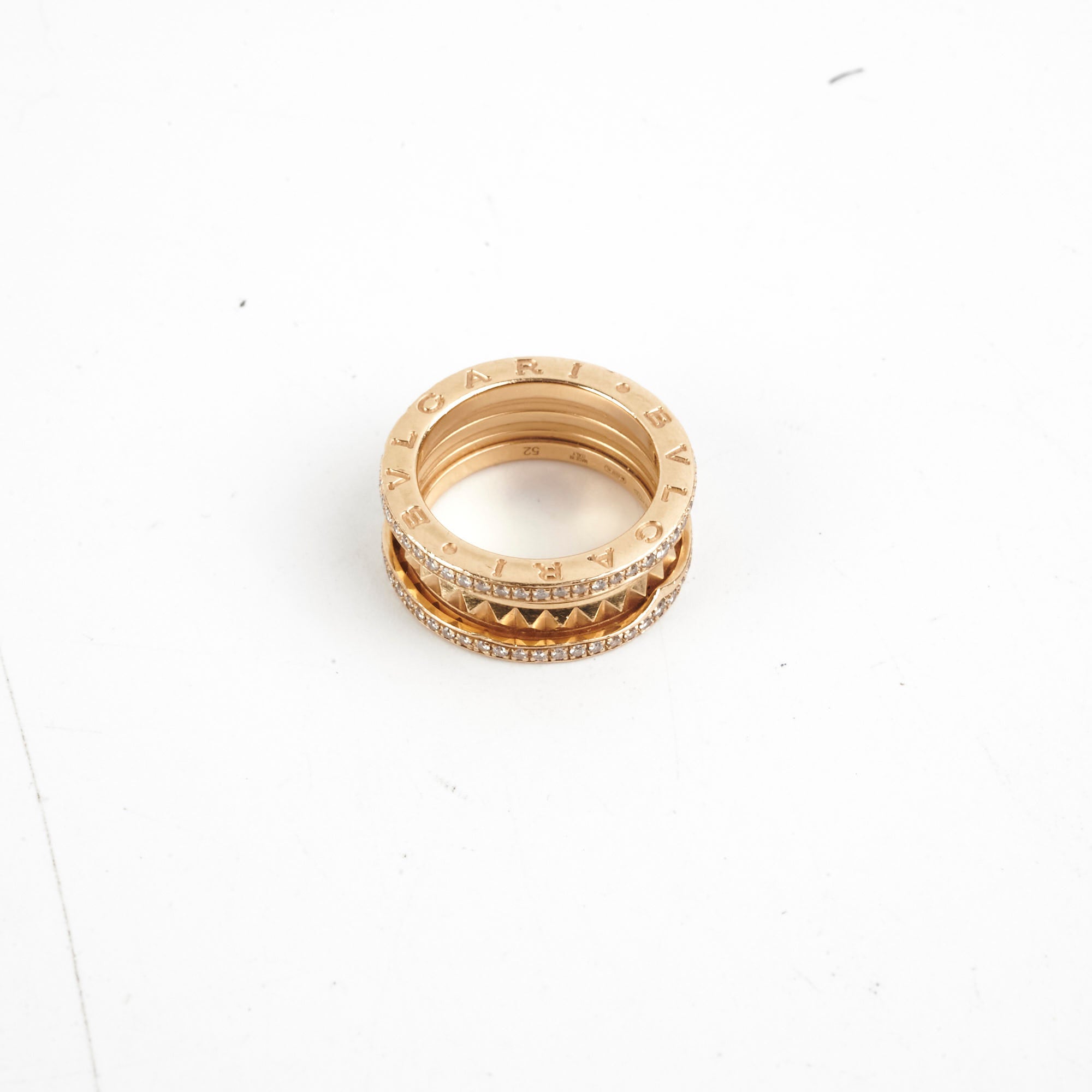 Bvlgari B.Zero1 18K Gold Ring Size 52 - Luxury Italian Jewelry for Women & Men | Perfect for Weddings, Anniversaries & Special Occasions