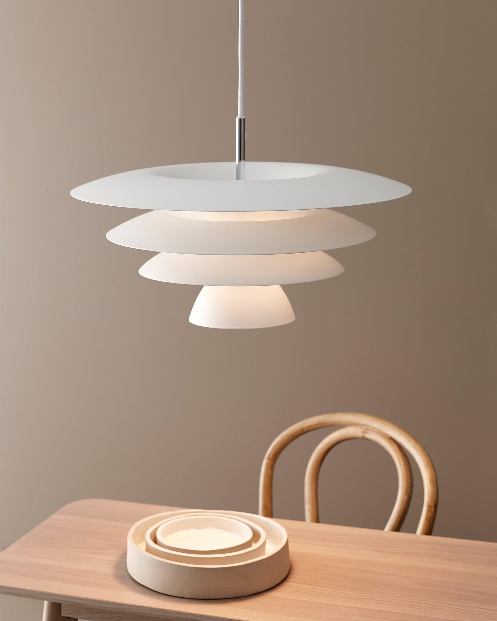 DaVinci Pendant Lamp - Modern LED Hanging Light Fixture for Dining Room, Kitchen Island & Bedroom | Adjustable Height Contemporary Ceiling Light