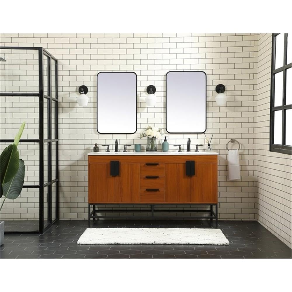 18 Inch White Modern Bathroom Vanity Cabinet - Elegant Under Sink Storage Organizer for Bathroom Fixtures | Perfect for Small Space Bathroom Decor & Organization