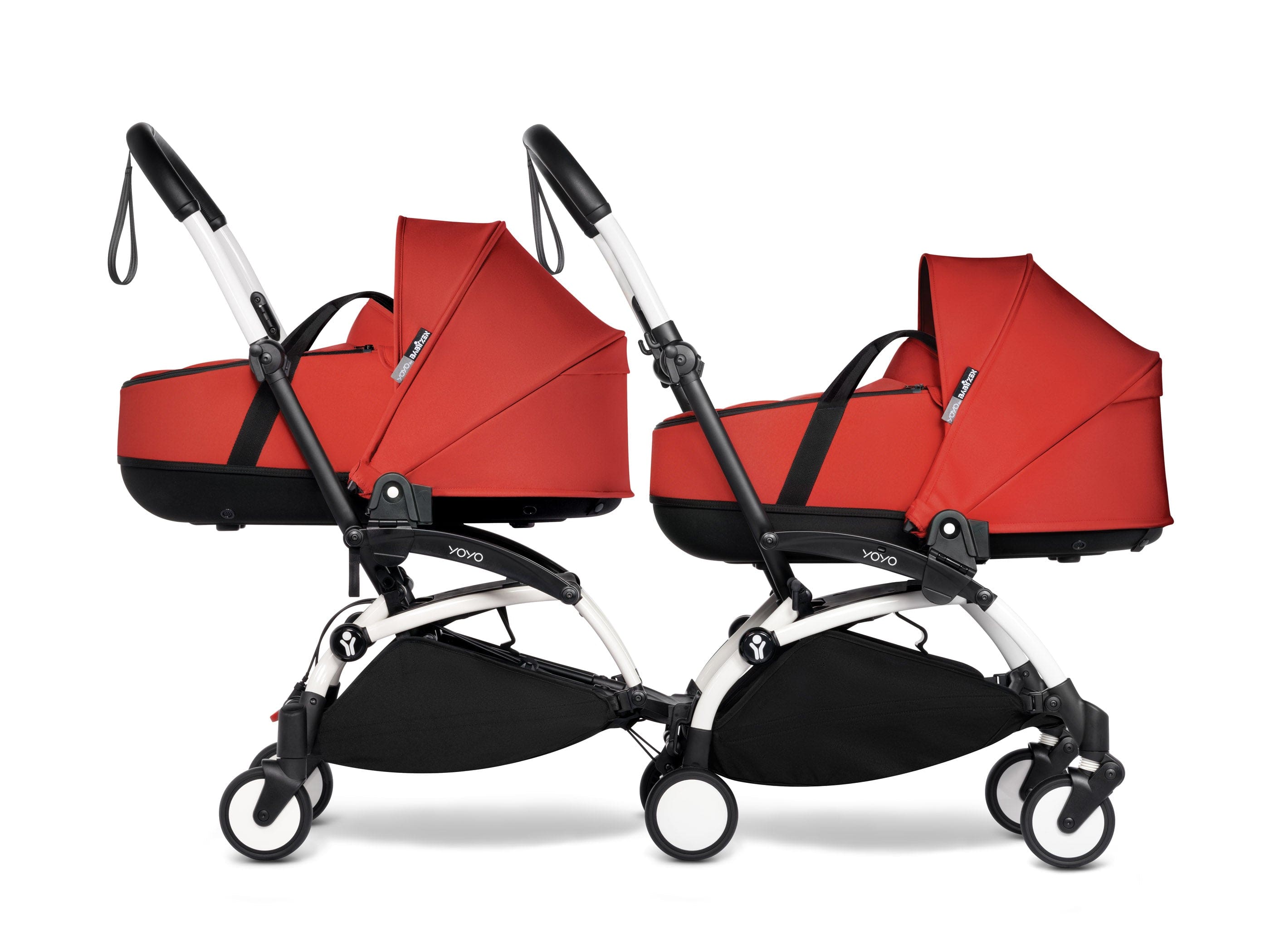 Stokke YOYO 3 Double Stroller with Bassinet - Lightweight Compact Travel Stroller for Twins - Perfect for Air Travel, City Walks & Outdoor Adventures