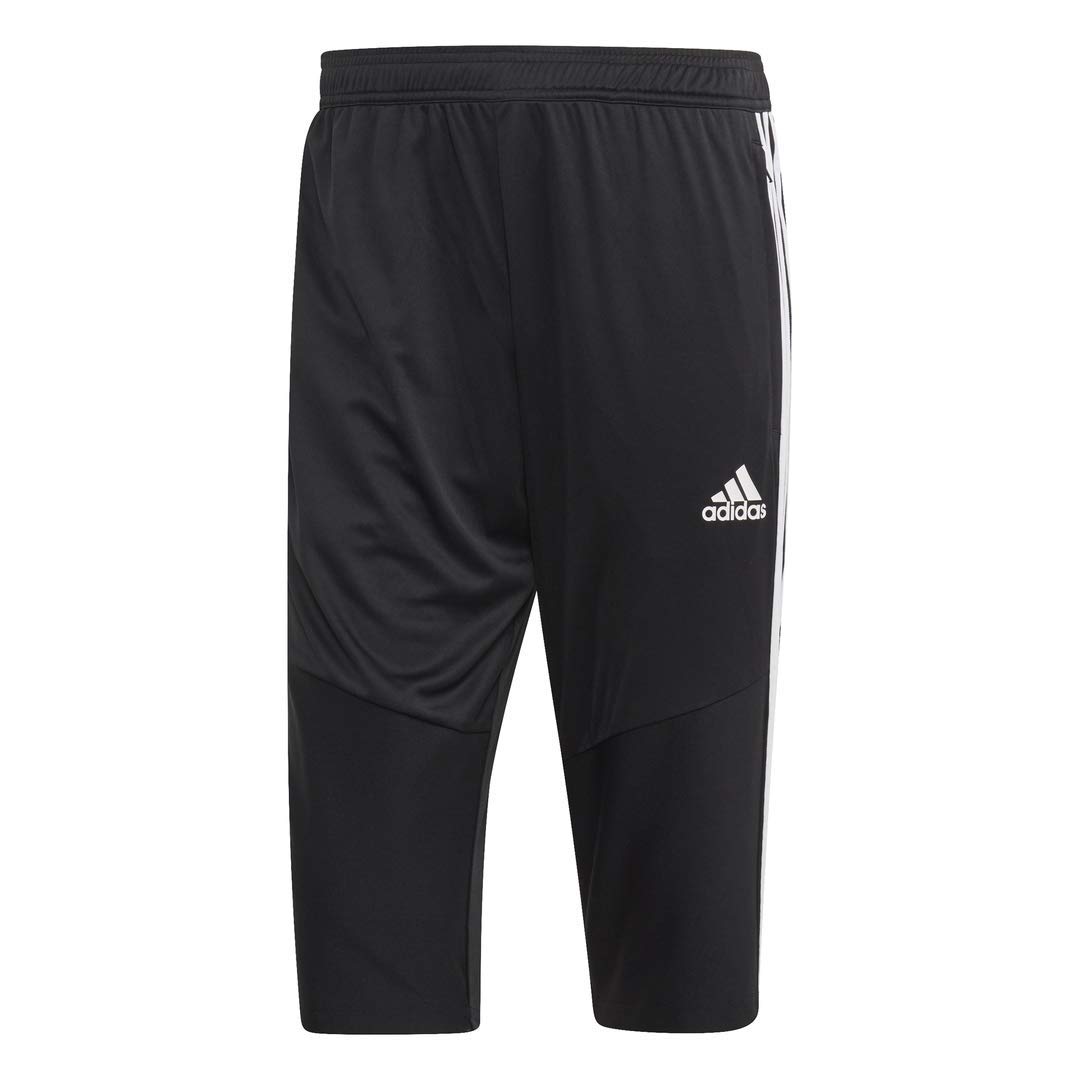 adidas Men's Tiro 19 3/4 Training Pants - Lightweight Soccer & Gym Workout Pants for Running, Training & Sports | Black