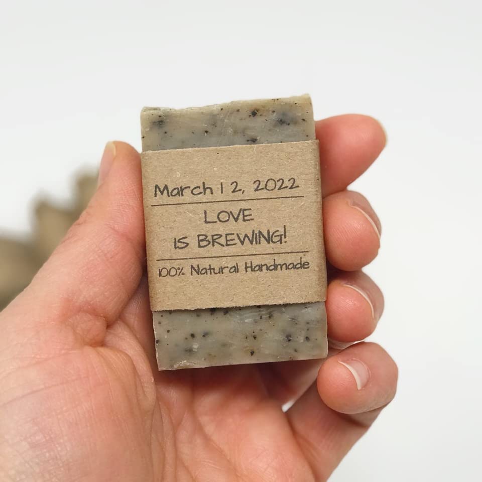 Bulk Mini Wedding Soap Favors for Guests - Set of 50 Handmade Natural Soaps - Perfect for Bridal Showers, Wedding Party Gifts & Guest Favors