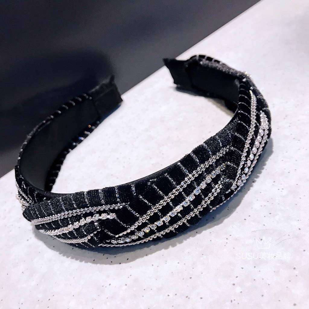 Korean Fashion Hair Band - Braided Wide Headband for Women, Perfect for Parties & Daily Wear