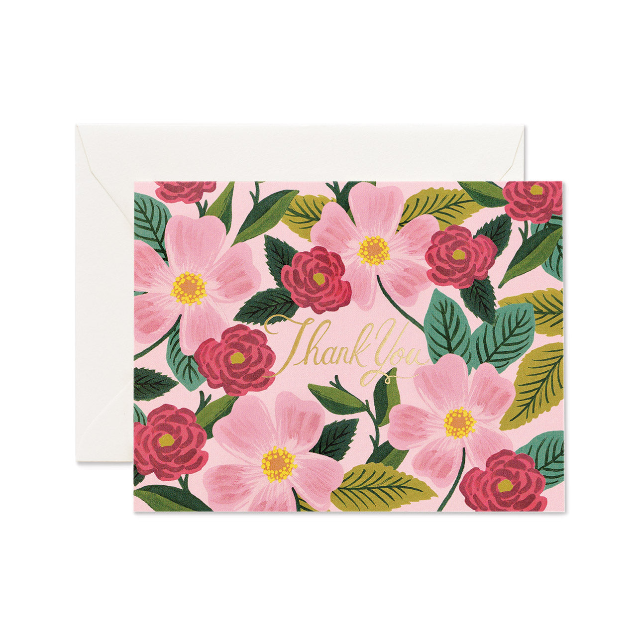 Beautiful Rose Garden Thank You Greeting Card - Elegant Floral Design for Appreciation, Birthday, Anniversary & Special Occasions