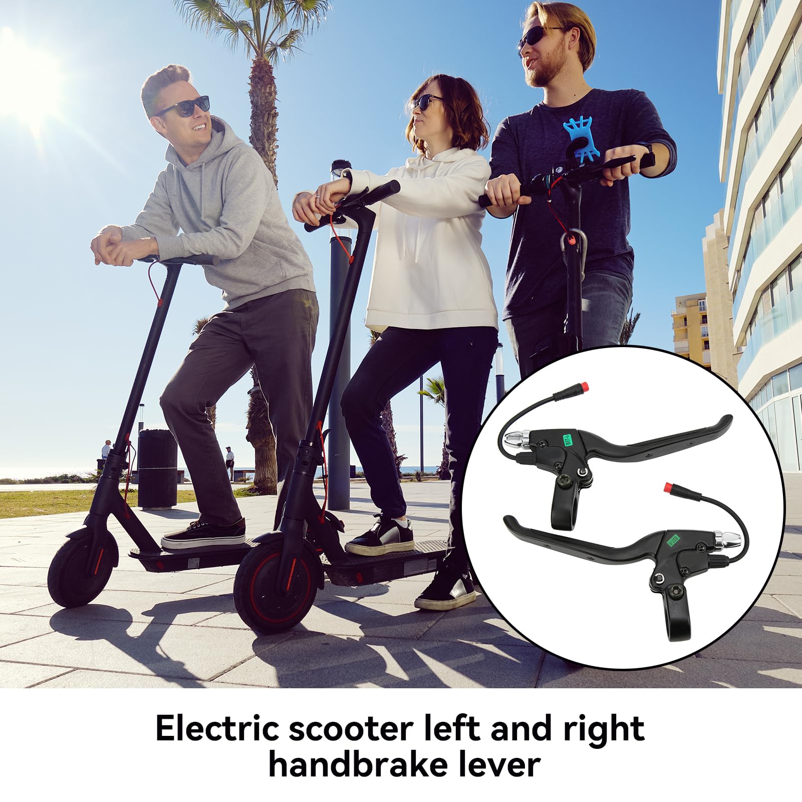 Premium E-Bike Brake Lever Set - Left & Right Waterproof Handlebars for Electric Bicycle, Scooter & Mini Bike | Perfect for Commuting, Off-Road & Urban Riding