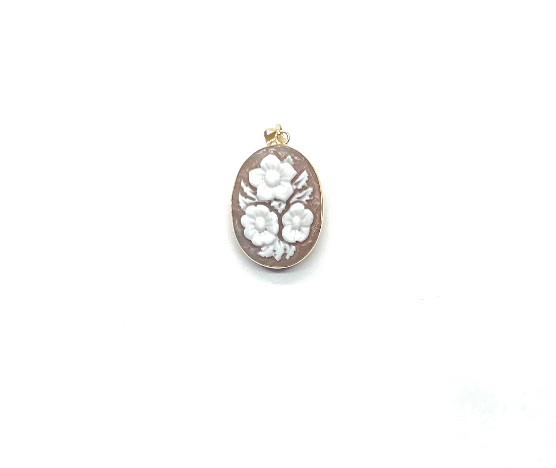 Vintage Reversible Cameo Floral Pendant Necklace - Elegant Jewelry for Women, Perfect for Weddings, Parties & Special Occasions