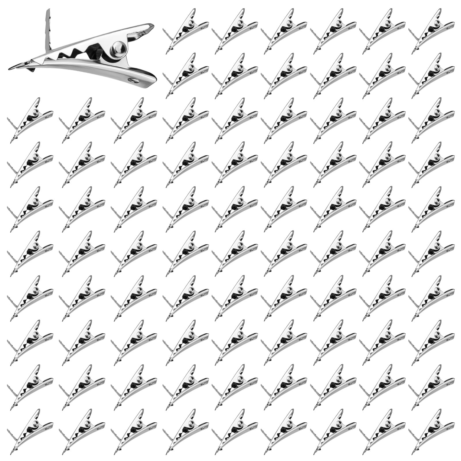 100Pcs Christmas Tree Decor Clips - Metal Alligator Clips for Hanging Ornaments, Floral Arrangements & DIY Crafts - Perfect for Holiday Decor, Wreaths, Gift Wrapping & Party Decorations