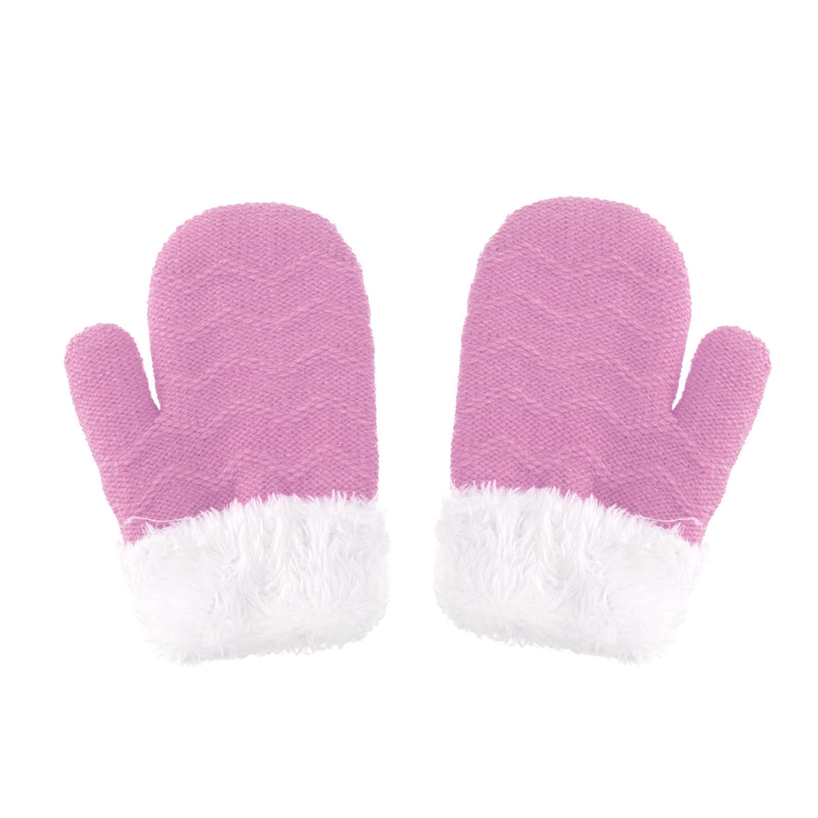 Warm Winter Knitted Fleece Gloves for Kids & Toddlers - Boys & Girls Snow Mittens for Cold Weather - Perfect for Outdoor Play, Snowball Fights, and Winter Activities