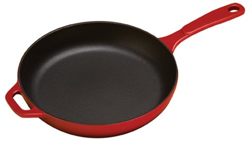 Lodge 3.6 Quart Enameled Cast Iron Oval Casserole with Lid & 11-inch Enameled Cast Iron Skillet Set - Island Spice Red | Dutch Oven & Frying Pan Combo for Baking, Roasting, Searing & Stovetop to Oven Cooking