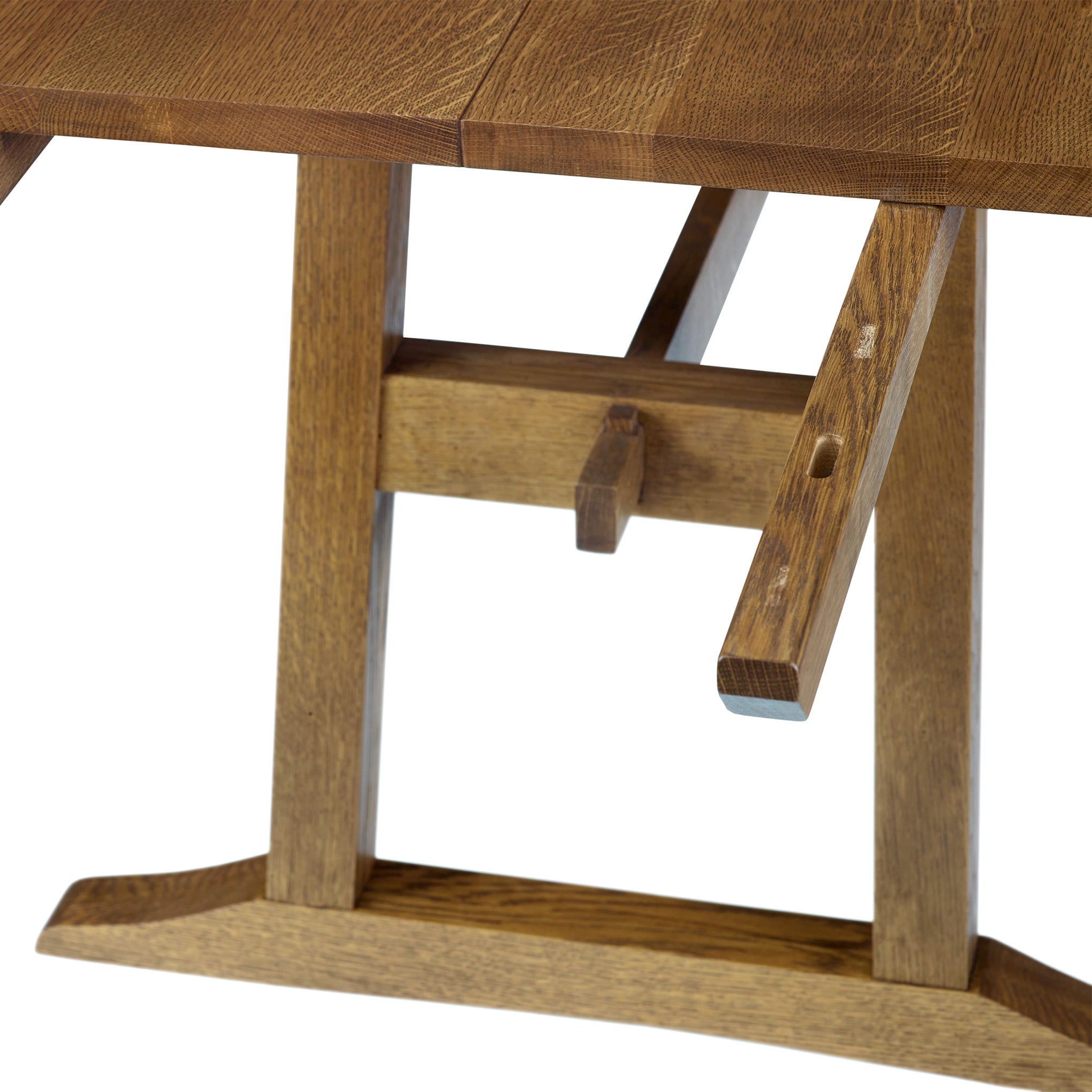 Surrey Hills Solid Wood Trestle Dining Table - Rustic Farmhouse Style for Kitchen, Dining Room & Outdoor Entertaining