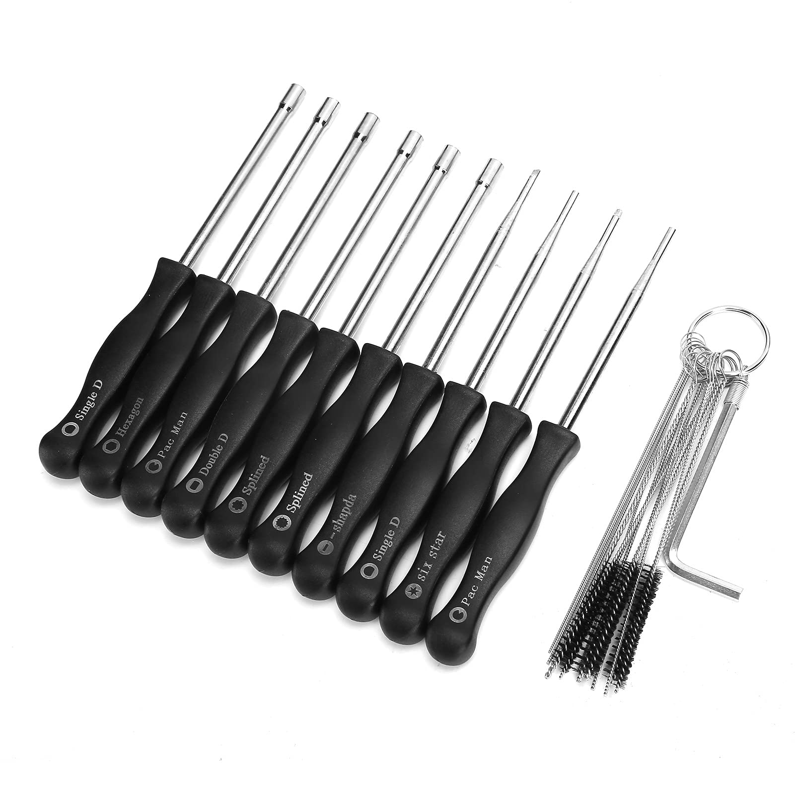 Haofy 10-Piece Carburetor Adjustment Tool Kit - Universal Carburetor Tune-Up Screwdriver Set for Engine & Garden Equipment Maintenance | Ideal for Lawn Mowers, Motorcycles & Small Engines