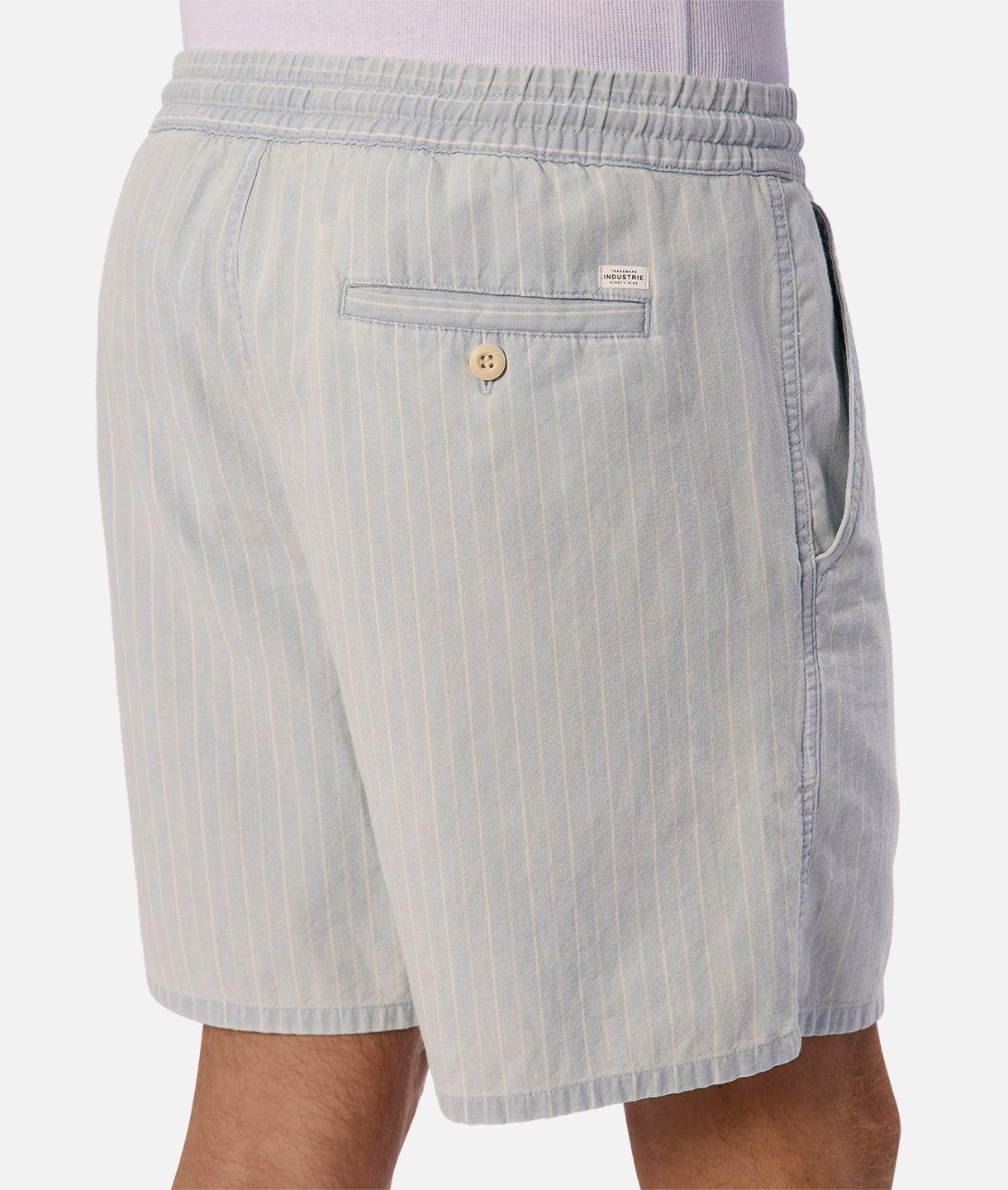 San Jose Drawcord Shorts - Bleach Wash White | Casual Summer Shorts for Men, Beachwear & Lounge Comfort