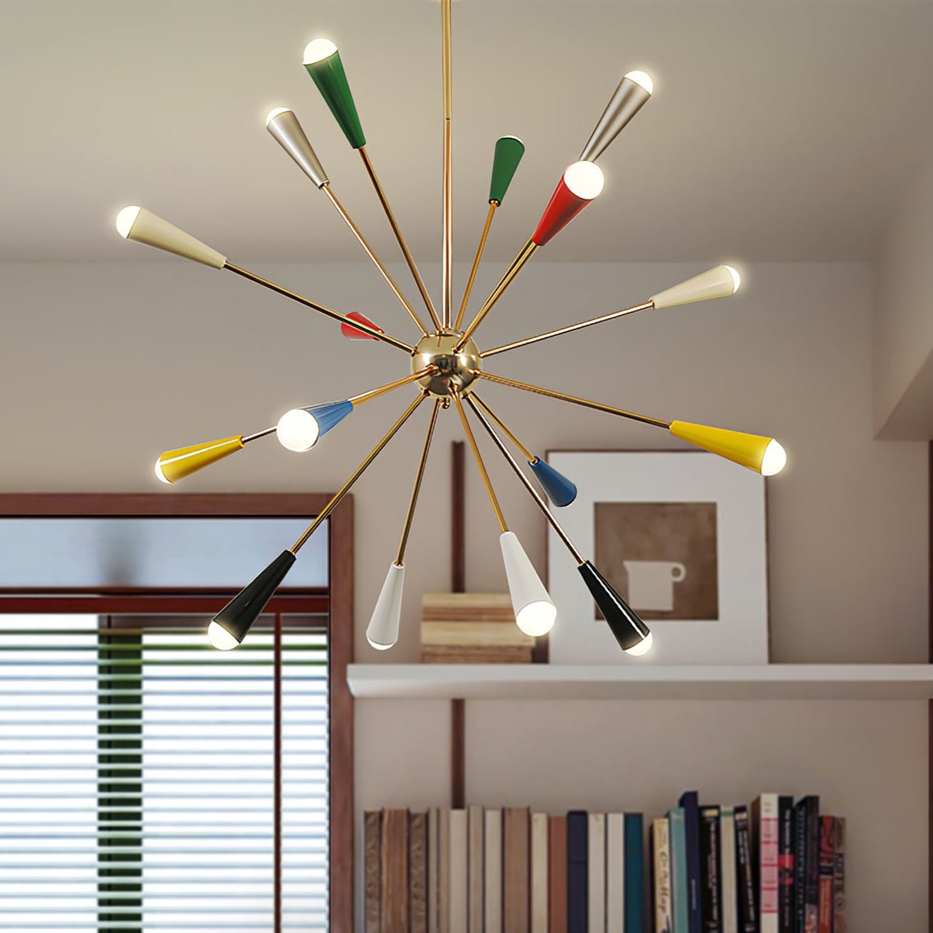 Stunning Firework Pop Chandelier - Modern Crystal Ceiling Light Fixture for Dining Room, Bedroom & Living Room Decor