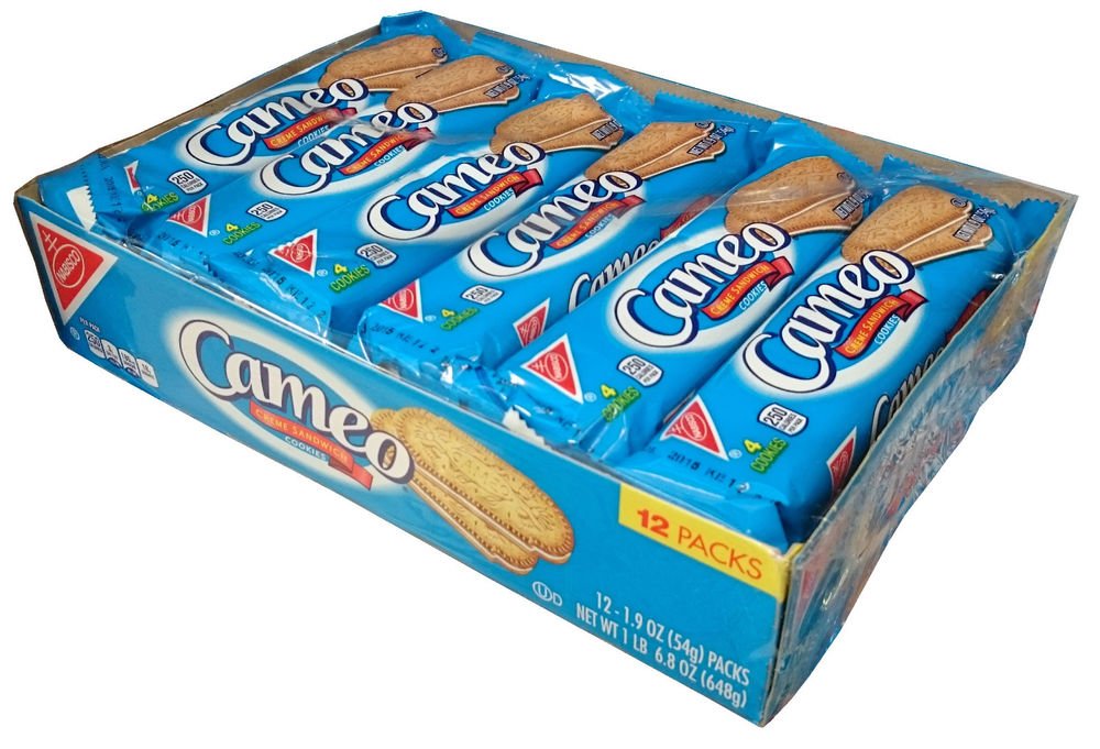 Nabisco Cameo Creme Sandwich Cookies - 4 Boxes (48 Sleeves, 12 Packs Each) | Classic Snack for Parties, School Lunches & Office Break Rooms