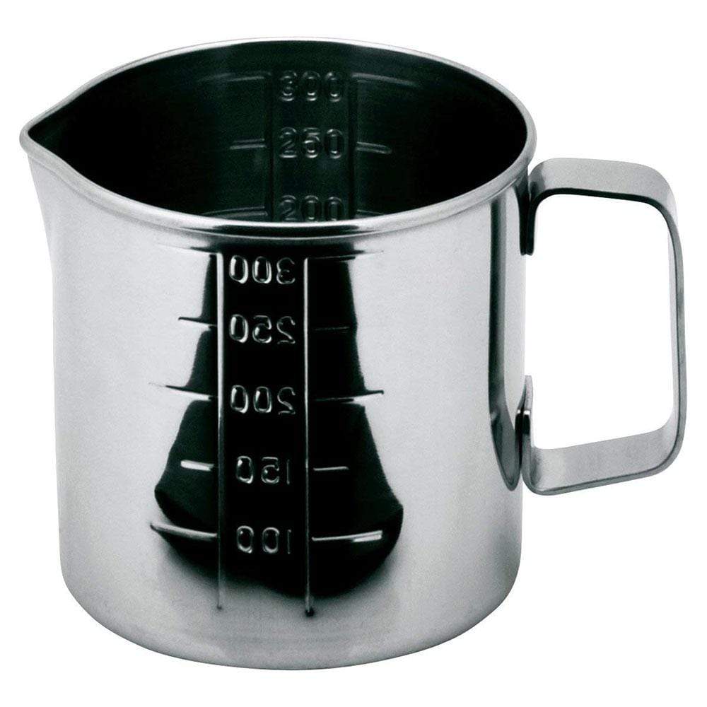 Ichibishi Mitsuwa Stainless Steel Measuring Cup with Spout - 4-Piece Set for Baking, Cooking & Liquid Measurement in Kitchen