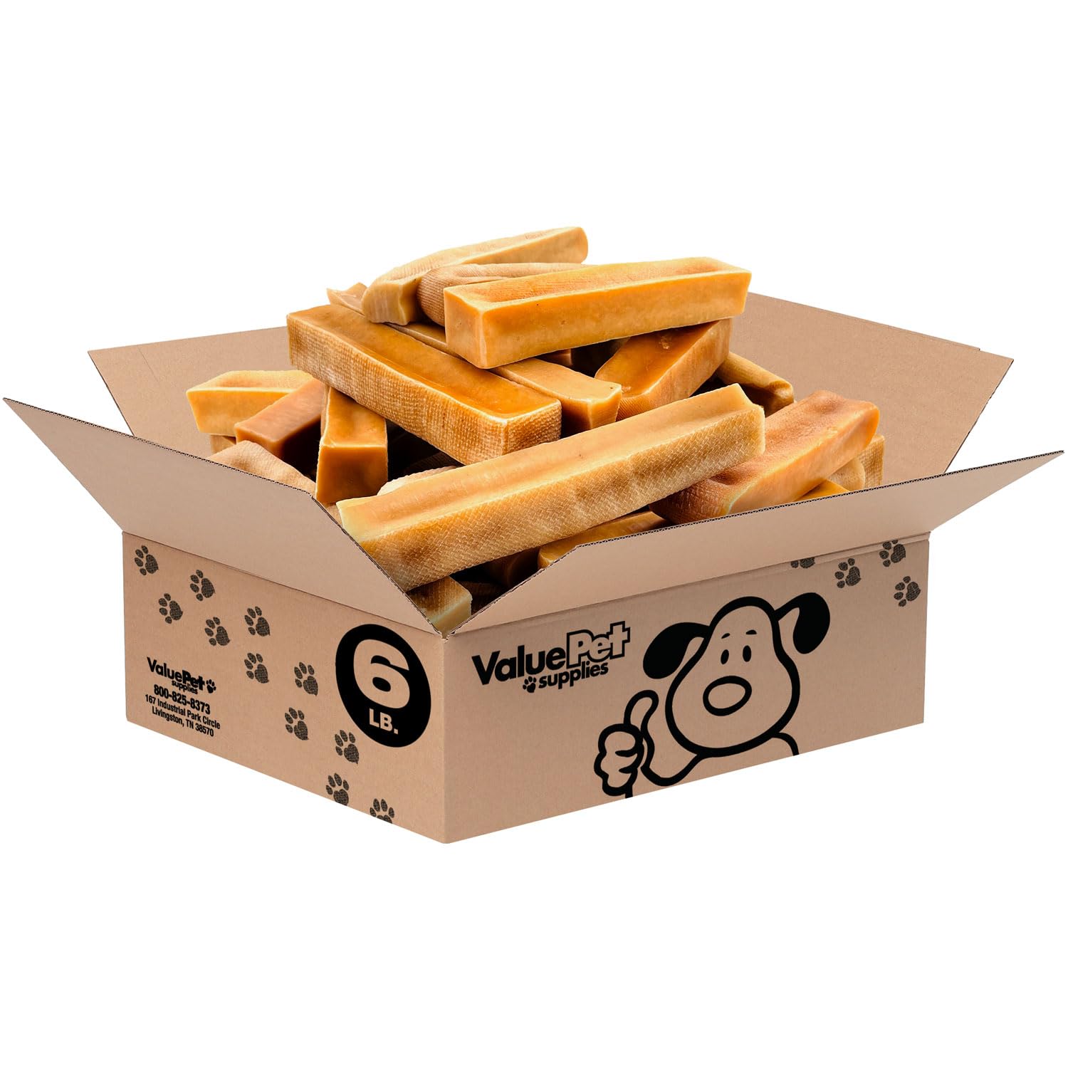ValueBull Himalayan Yak Cheese Dog Chews - Extra Large 6lb Bulk Pack | All-Natural Long-Lasting Treats for Aggressive Chewers | Healthy Low-Odor Yak Milk Chews from Nepal | Perfect for Large Breed Dogs & Powerful Chewers