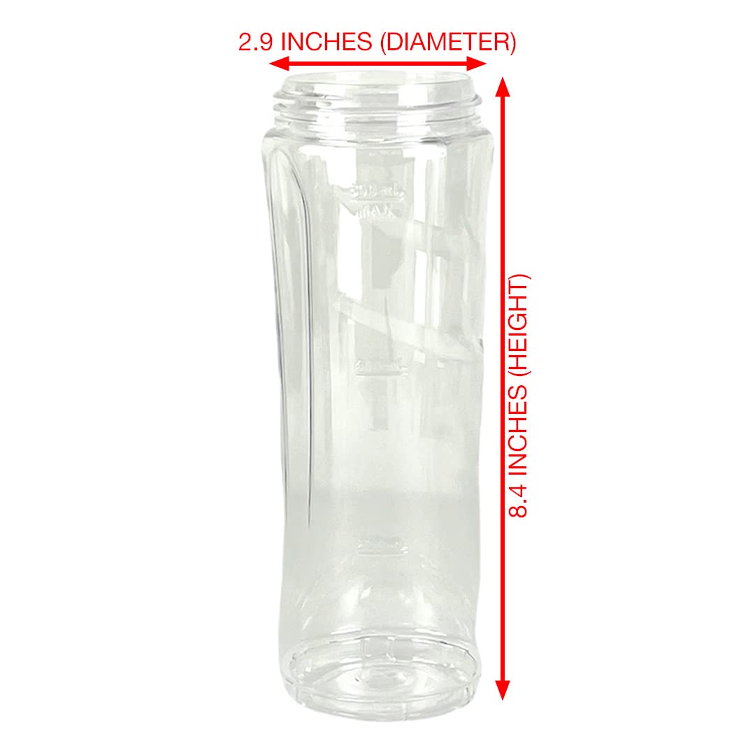 2 Pack 20 oz Replacement Cups with Lids - Compatible with Oster BLSTAV BLSTPB My Blend 250-Watt Blender - Perfect for Smoothies, Protein Shakes & On-the-Go Drinks
