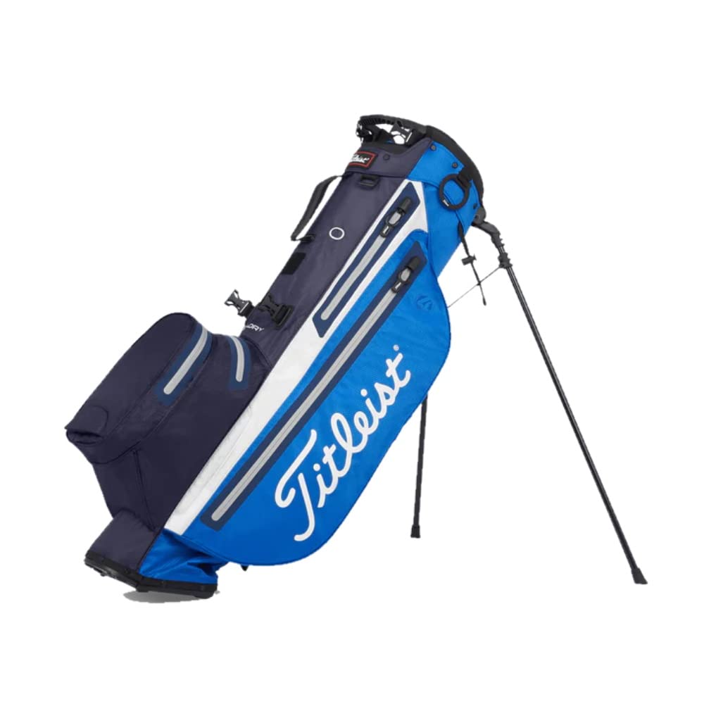 Titleist Players 4 StaDry Golf Stand Bag - Waterproof Royal/Navy/White Design - Perfect for Golf Tournaments & Rainy Day Play