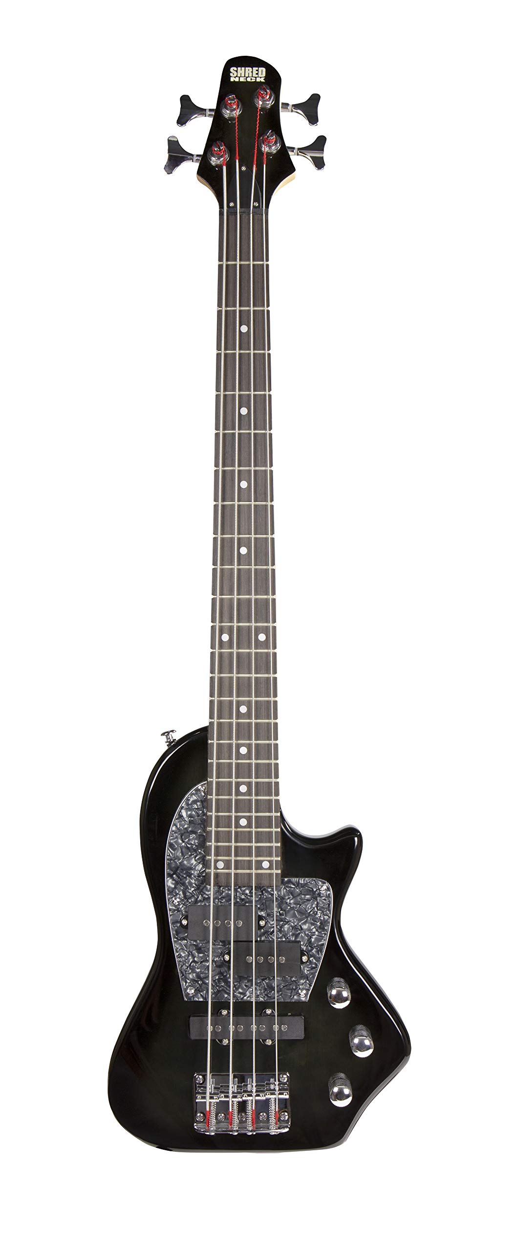 4-String Travel Bass Guitar - Blackburst Finish | Compact & Portable for Musicians on the Go | Perfect for Practice, Travel, and Small Gigs