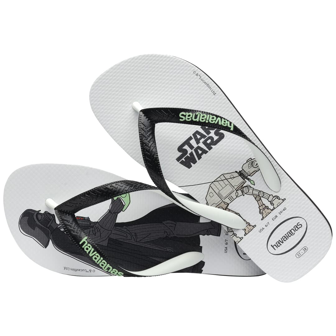 Havaianas Kids Star Wars Flip Flops for Girls - Lightweight Comfortable Sandals for Beach, Pool & Summer Play