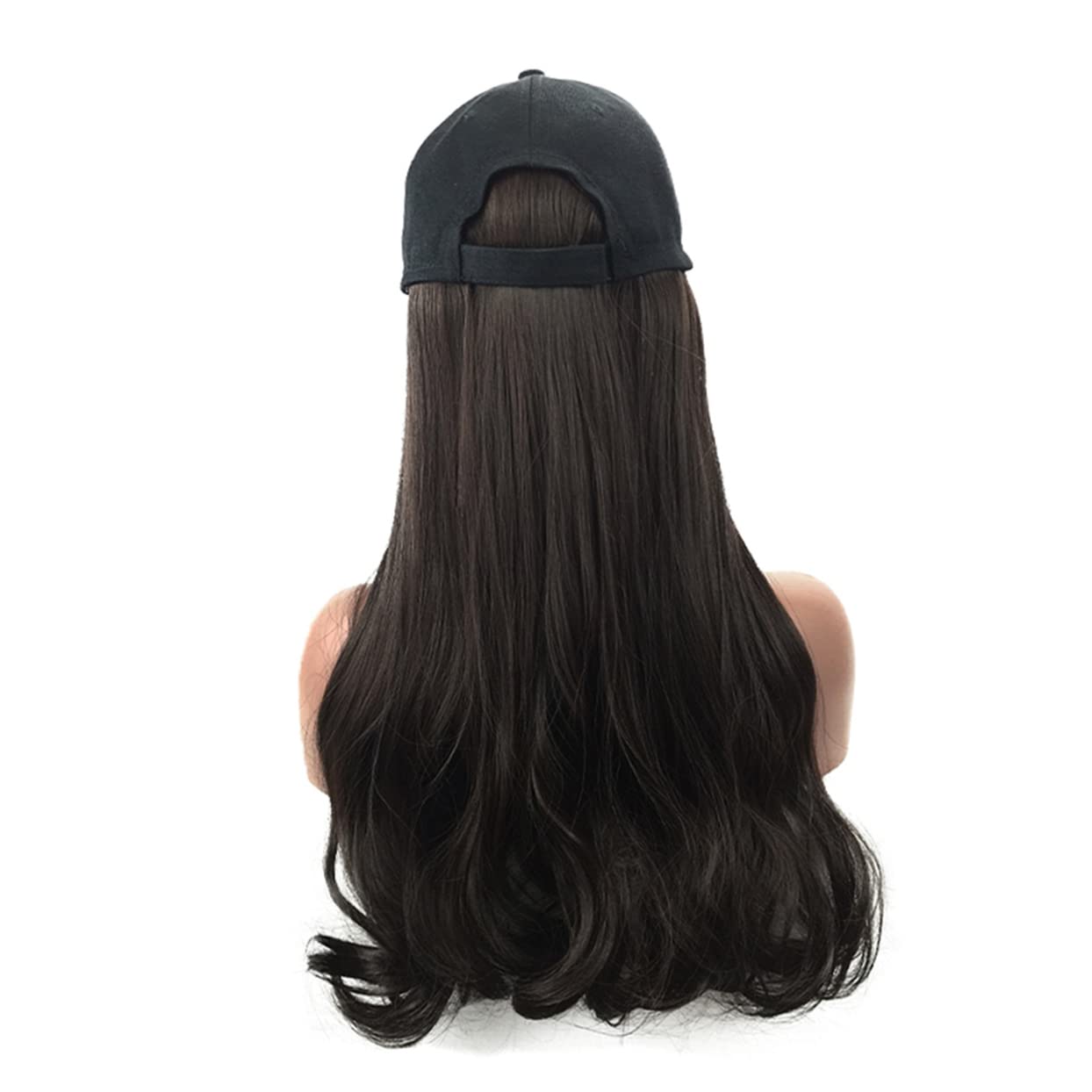 Beavorty One-Piece Real Human Hair Wig for Women - Curly Synthetic Wig with Baseball Cap, Party & Cosplay Hairpiece - Perfect for Halloween, Costume Parties & Daily Fashion