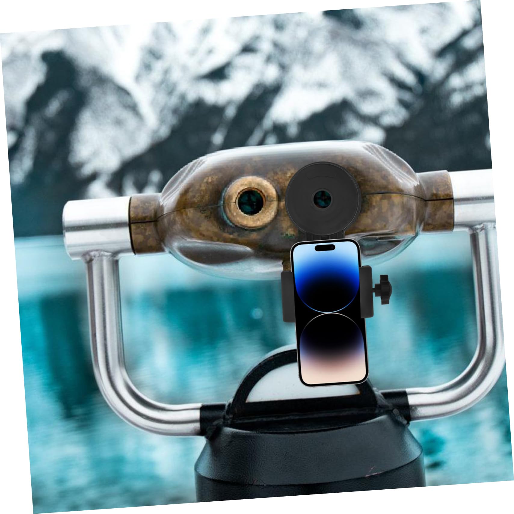 UKCOCO Universal Smartphone Telescope Adapter - Compatible with Binoculars, Microscopes & Spotting Scopes - Perfect for Stargazing, Bird Watching & Nature Photography (Webcam Stand & Phone Mount Included)