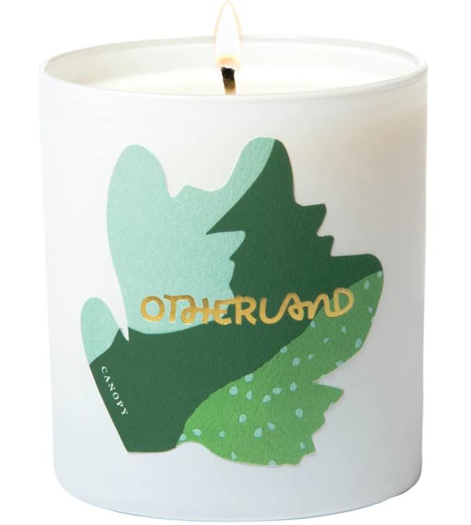 OTHERLAND Canopy Fig Scented Candle 8 oz - White Fragrant Soy Wax Candle for Home Decor, Relaxation & Aromatherapy - Perfect for Bedroom, Bathroom, Living Room and Gift Giving