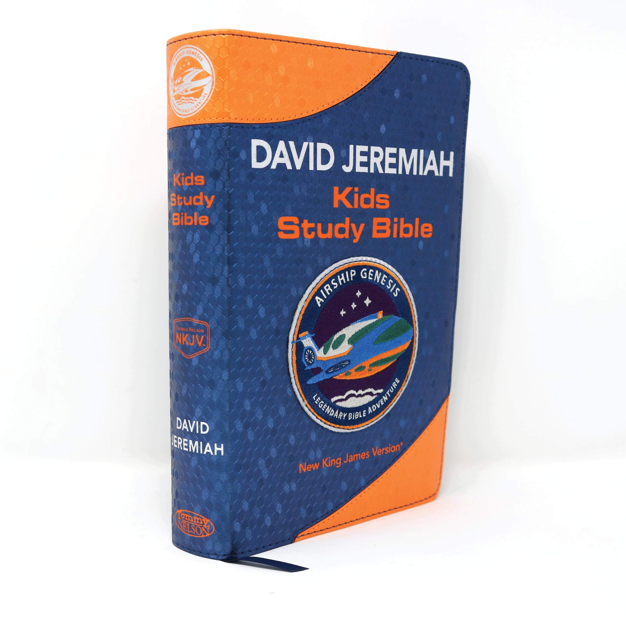 NKJV Airship Genesis Kids Study Bible - TechTile Leather Edition, Holy Bible New King James Version | Perfect for Sunday School & Children's Bible Study