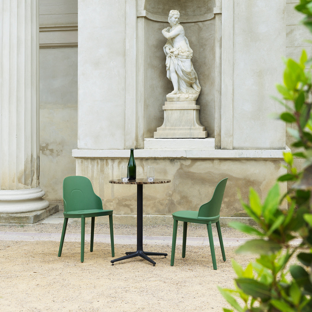 Allez Round Outdoor Cafe Table - Durable Patio Bistro Set for Garden, Poolside & Restaurant Use