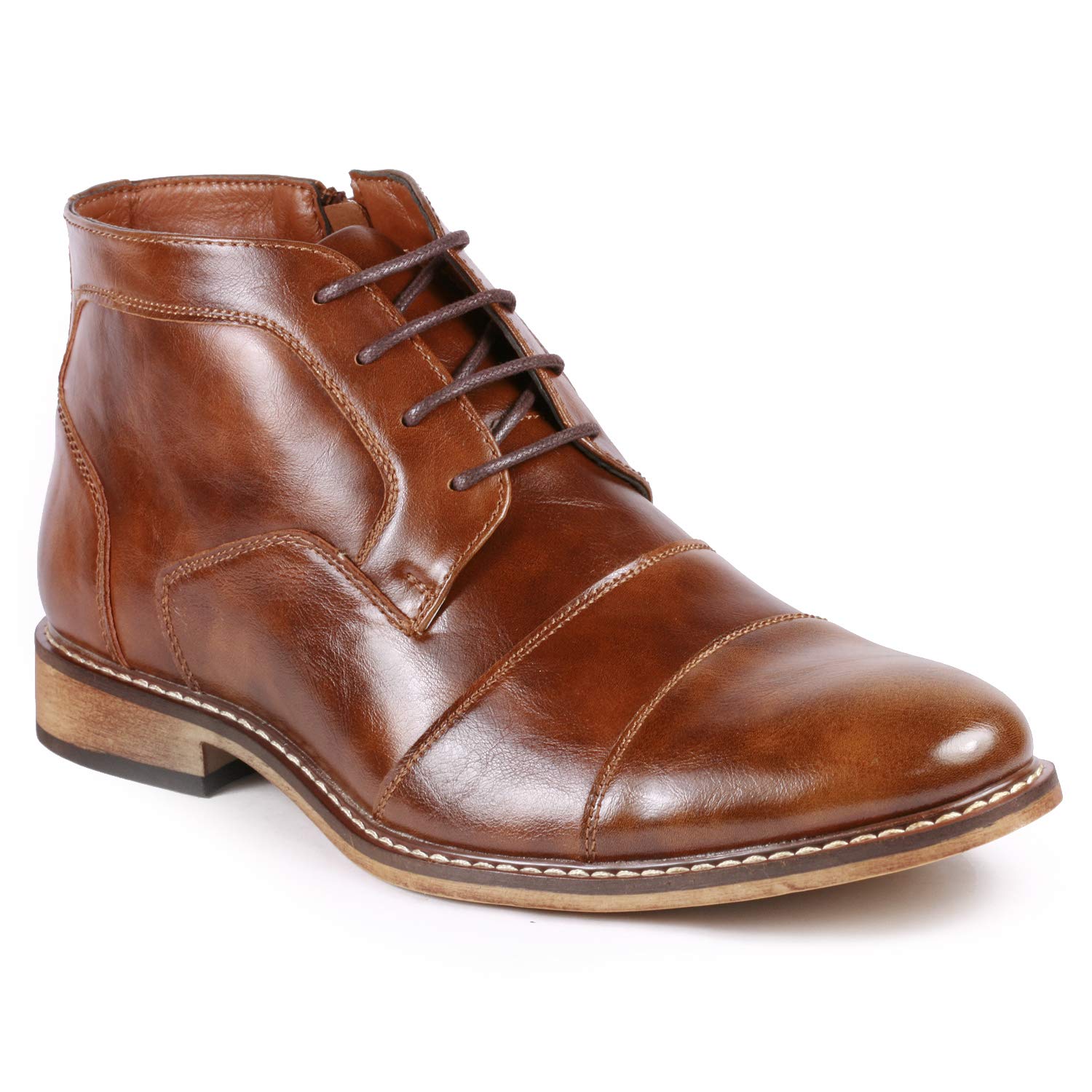 Metrocharm MC147 Men's Cap Toe Oxford Dress Shoes - Formal & Casual Ankle Boots for Business, Office & Wedding Occasions